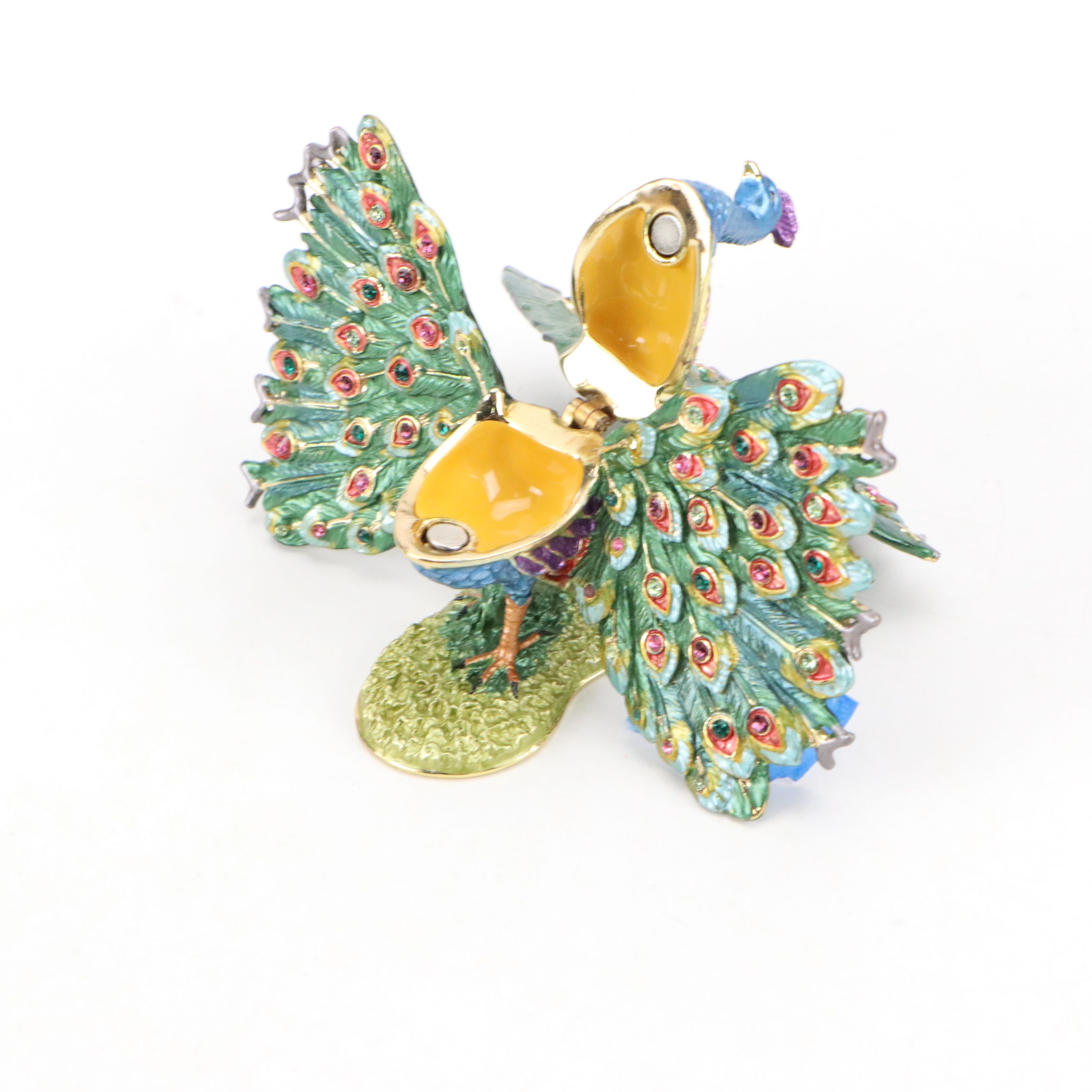 Joan Rivers with Other Enameled Egg and Peacock Boxes