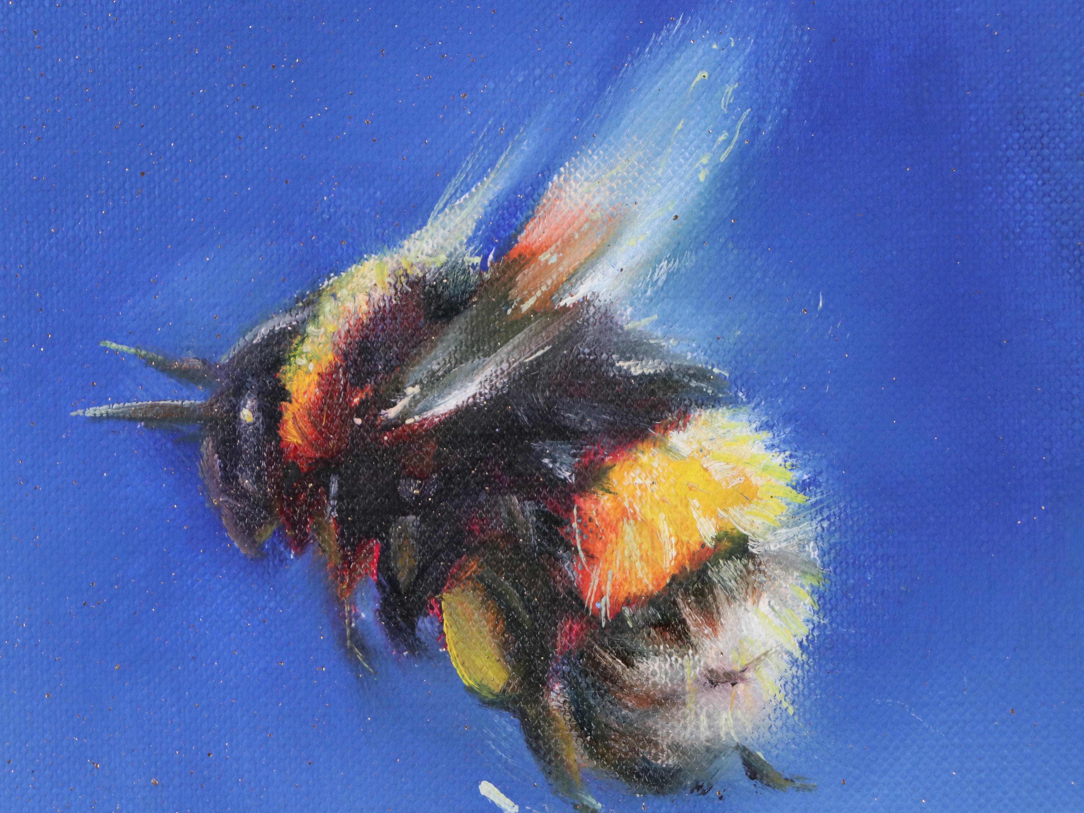 Inga Kovalenko Oil Painting of Bees, 2025
