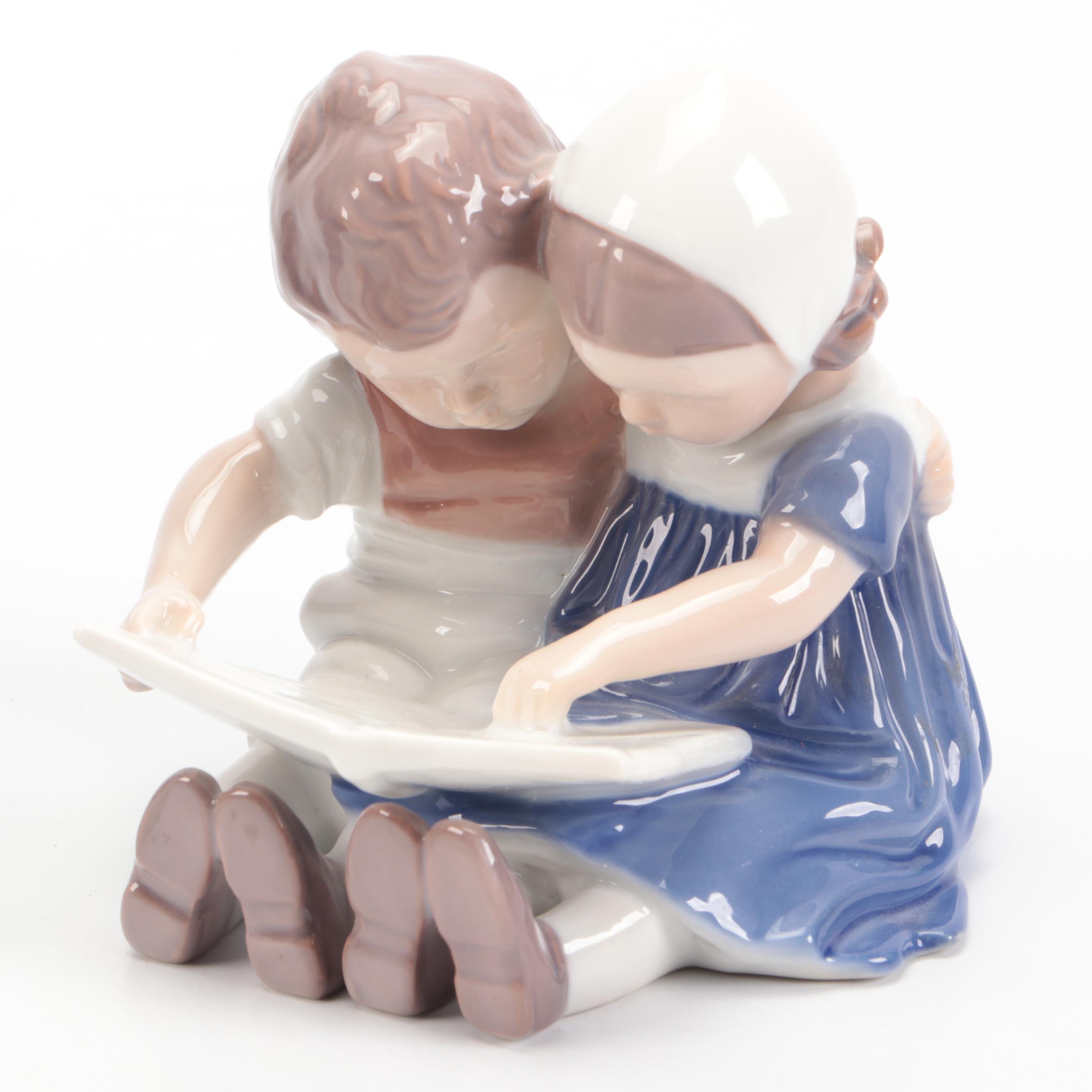 Bing & Grøndahl "Children Reading" and More Porcelain Figurines