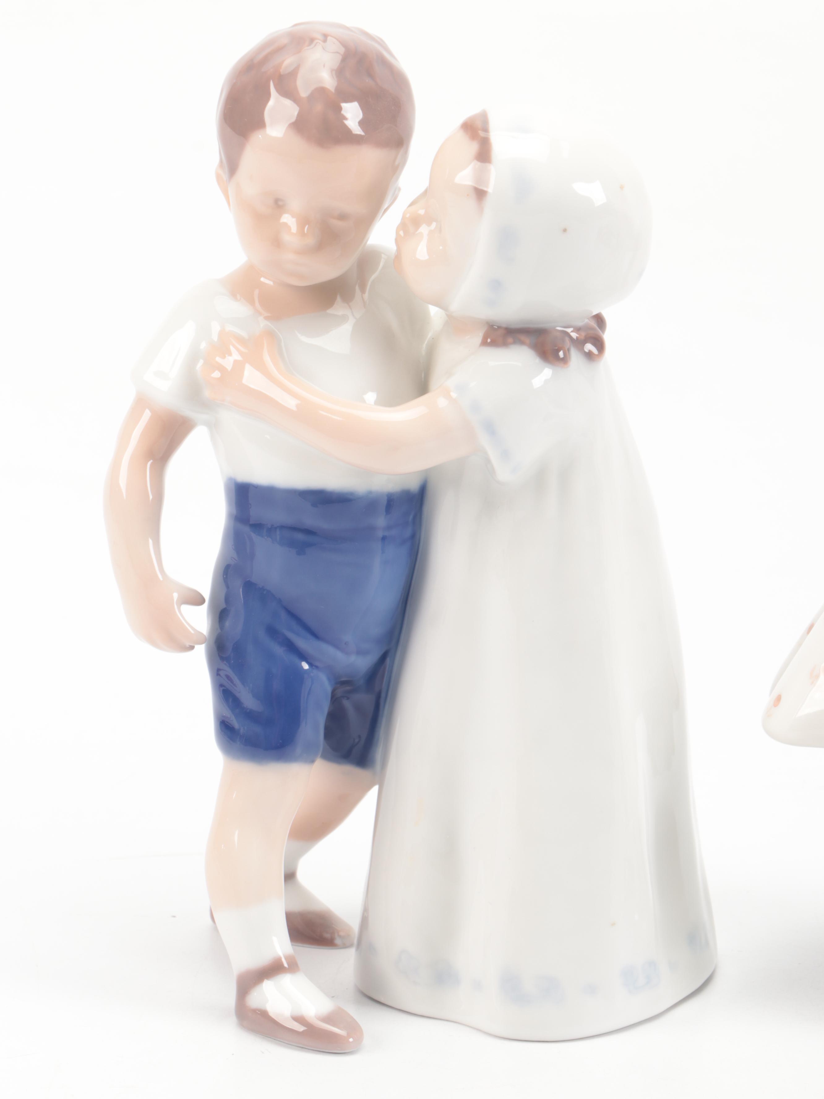 Bing & Grøndahl "Children Reading" and More Porcelain Figurines