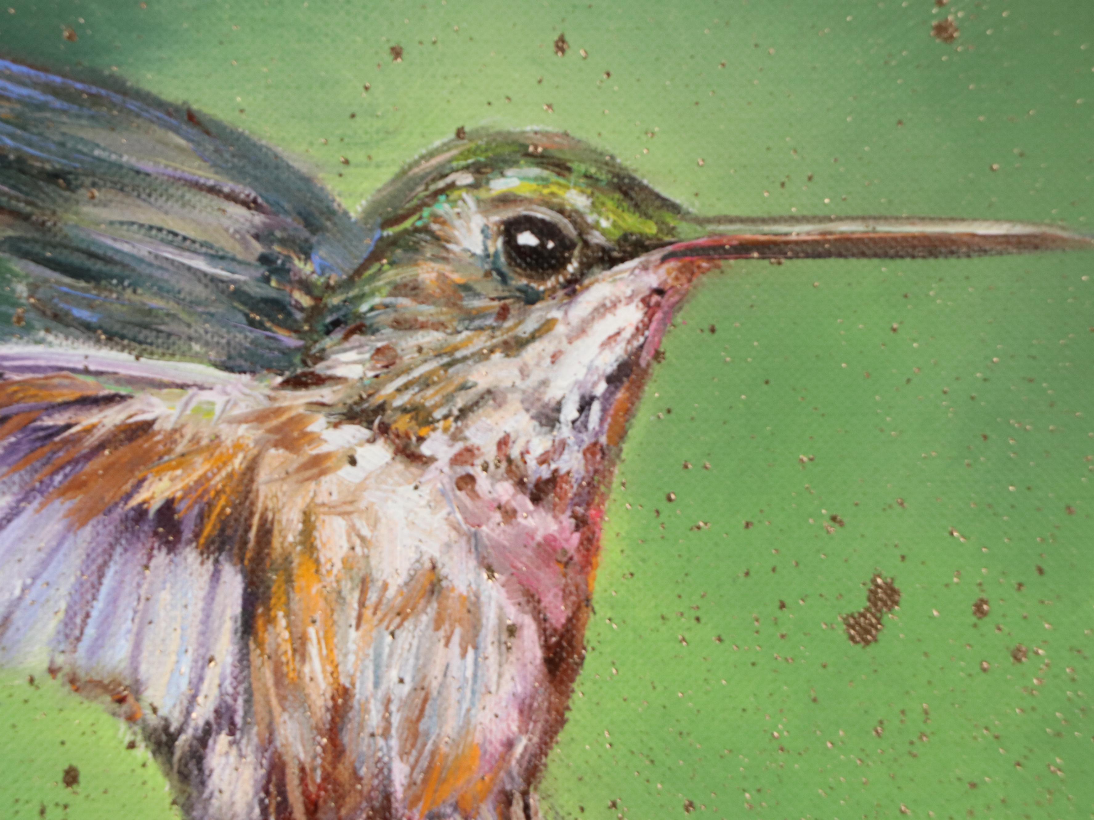 Inga Kovalenko Oil Painting of Hummingbird, 2025