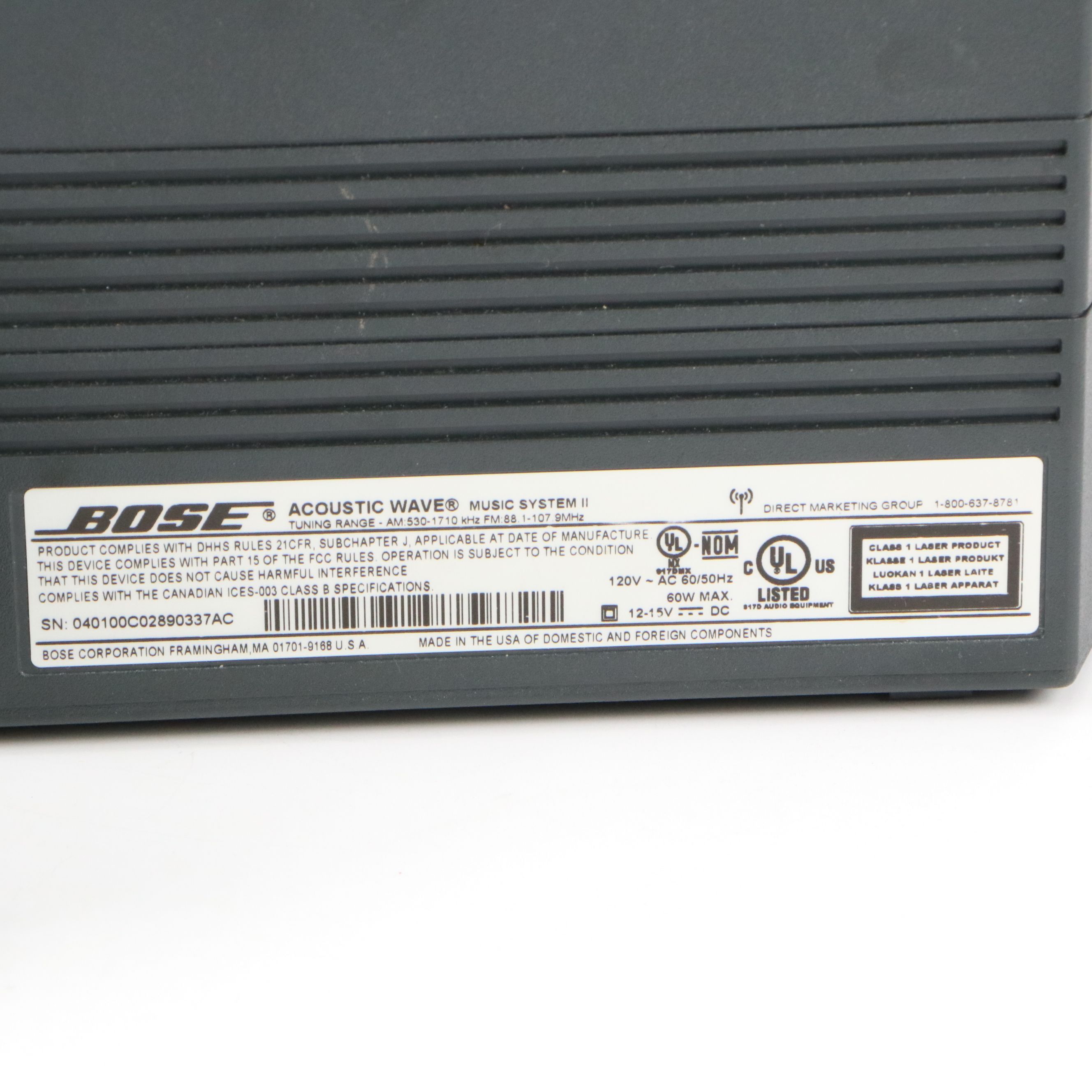 Bose Acoustic Wave Music System