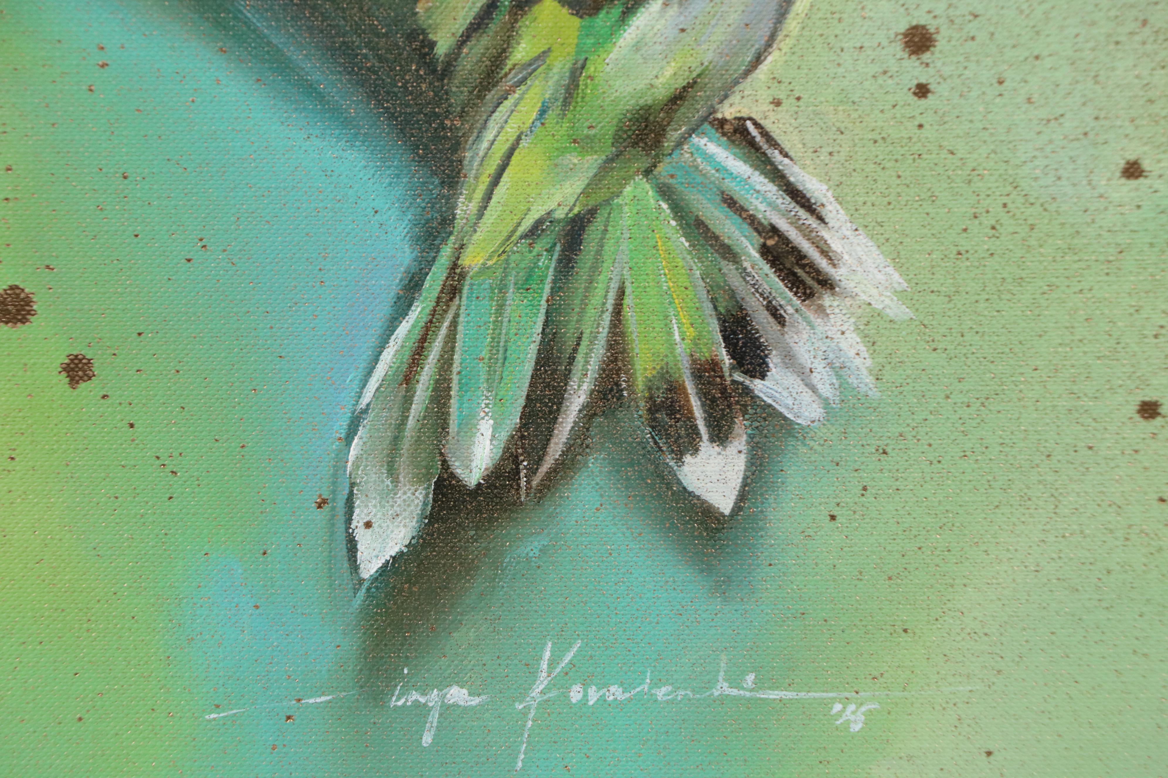 Inga Kovalenko Oil Painting of Hummingbird, 2025