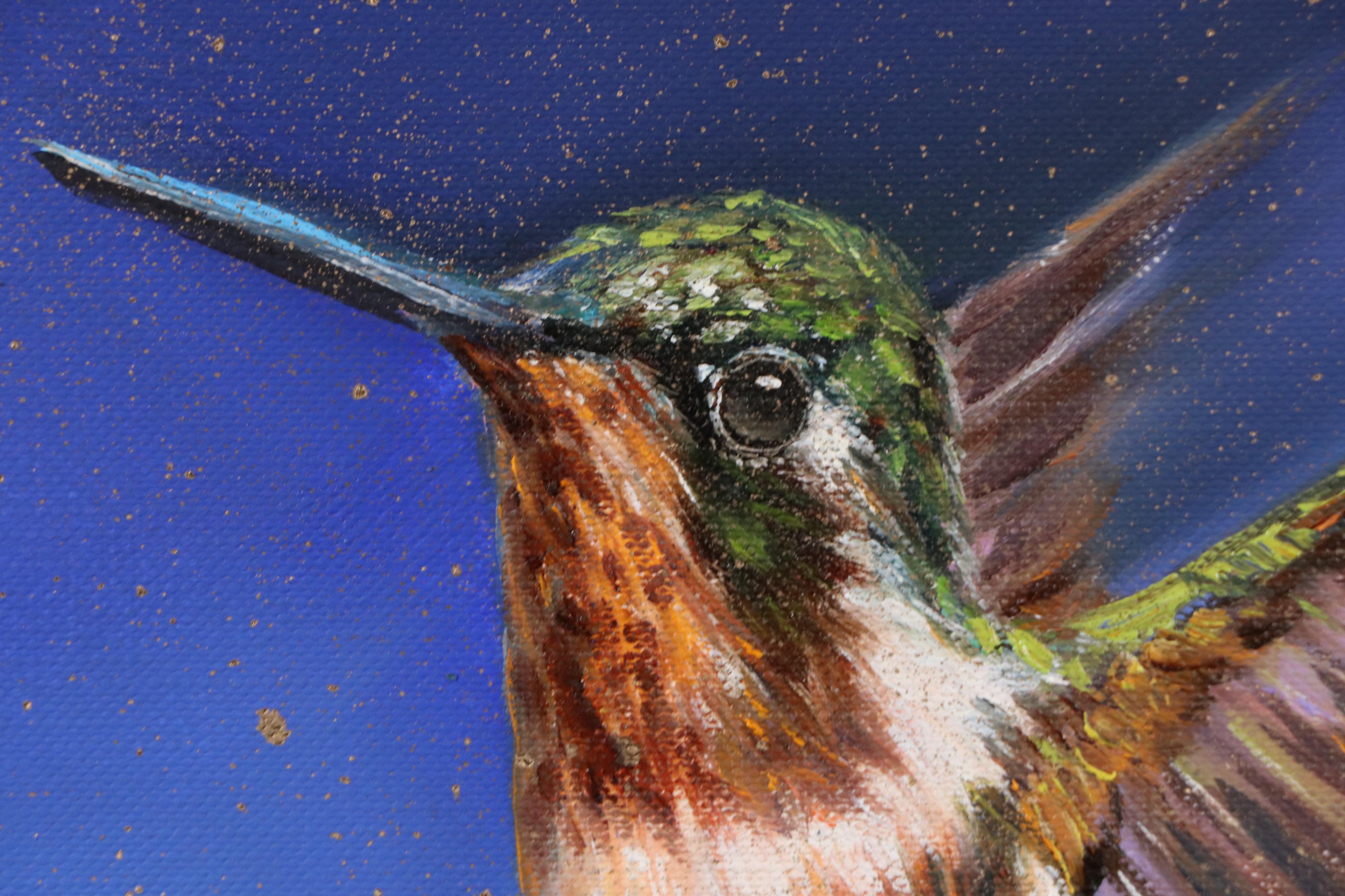 Inga Kovalenko Oil Painting of a Hummingbird, 2025