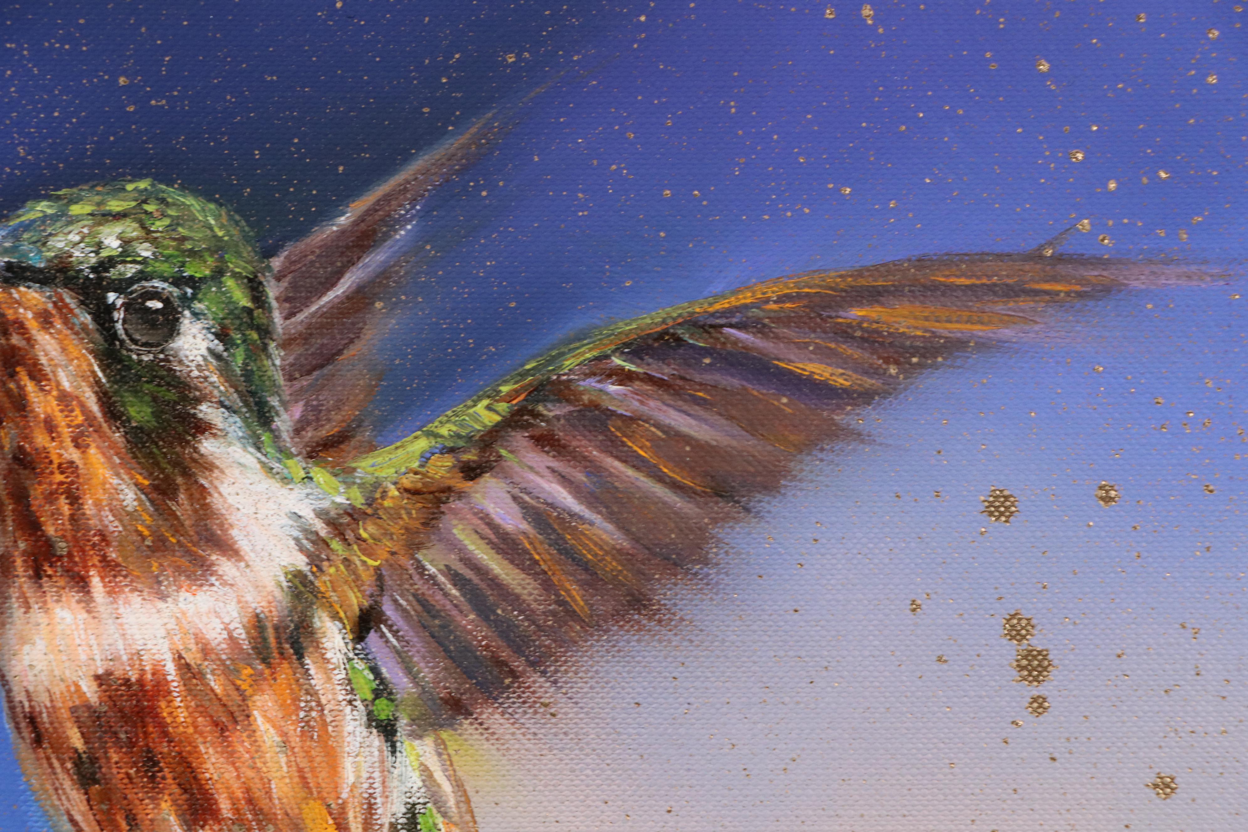 Inga Kovalenko Oil Painting of a Hummingbird, 2025