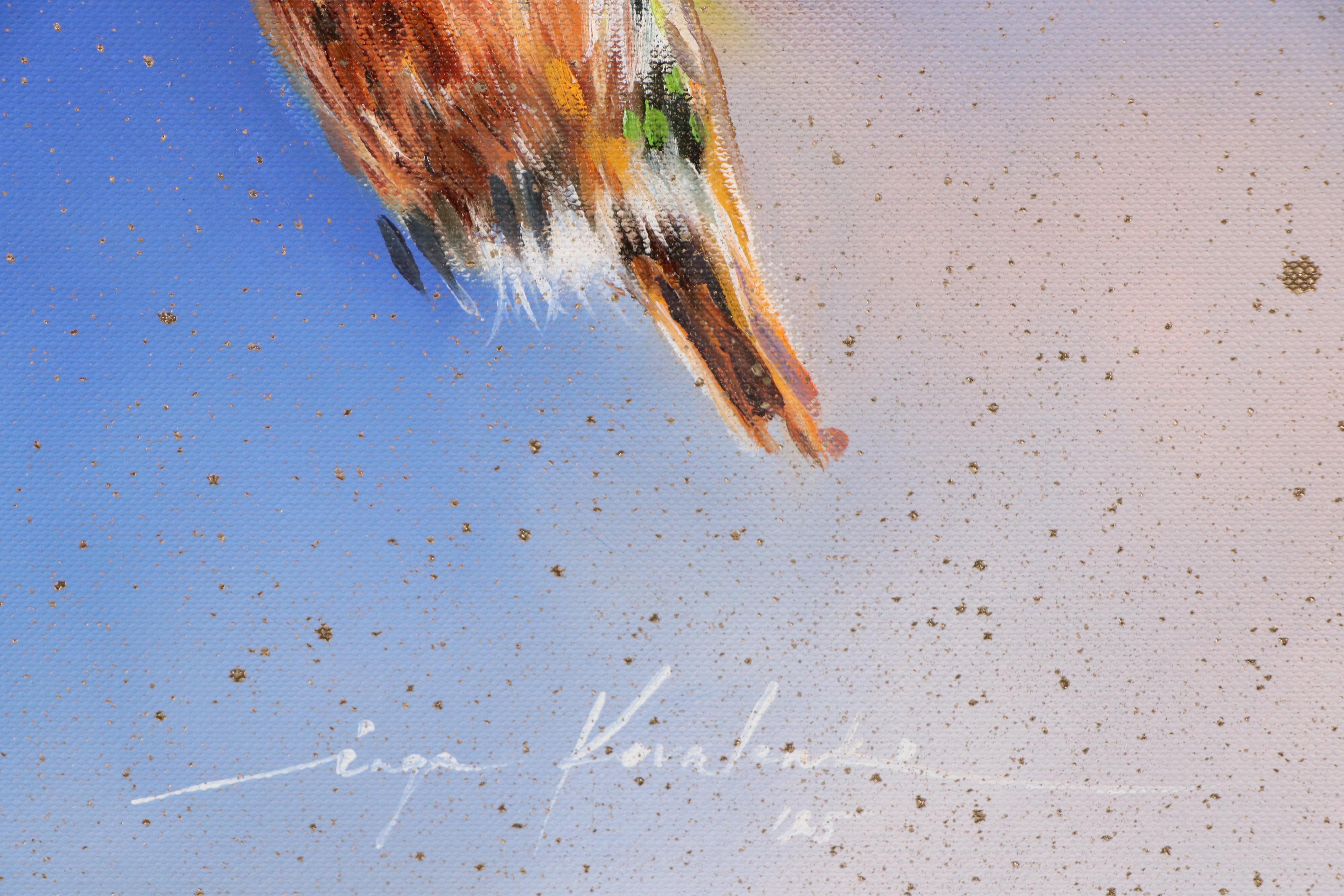 Inga Kovalenko Oil Painting of a Hummingbird, 2025