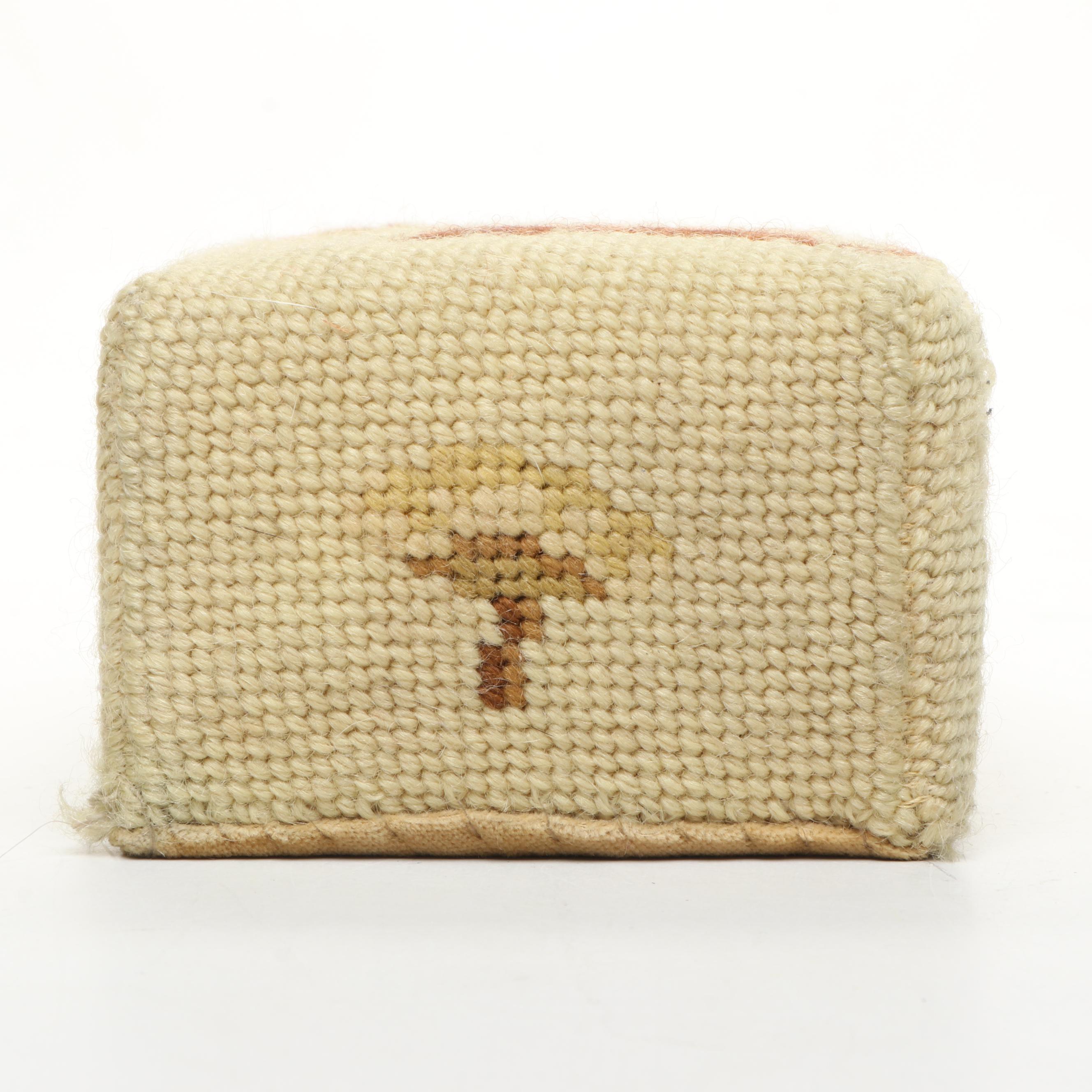 Needlepoint Mouse and Mushroom Doorstops, Mid to Late 20th Century