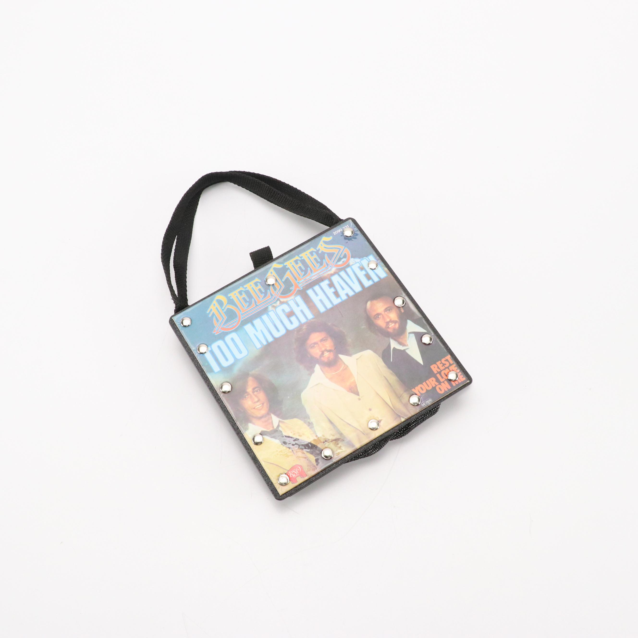 Brahmin Croc Embossed Zip Satchel, Bee Gees Vinyl Record Handbag, Other Tote