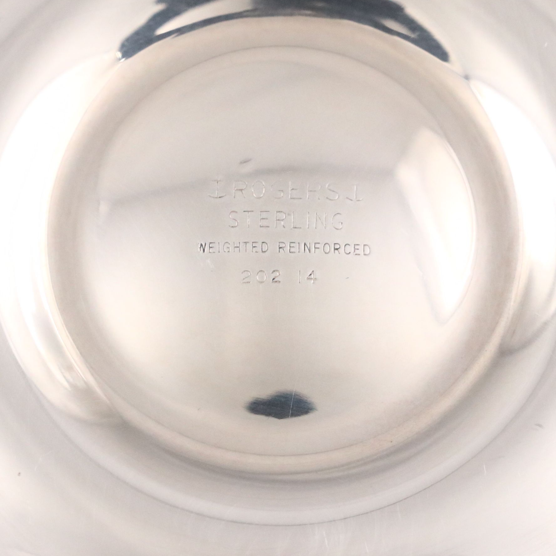 Rogers Reticulated Sterling Silver Pedestal Bowl with Mueck Sterling Bowl