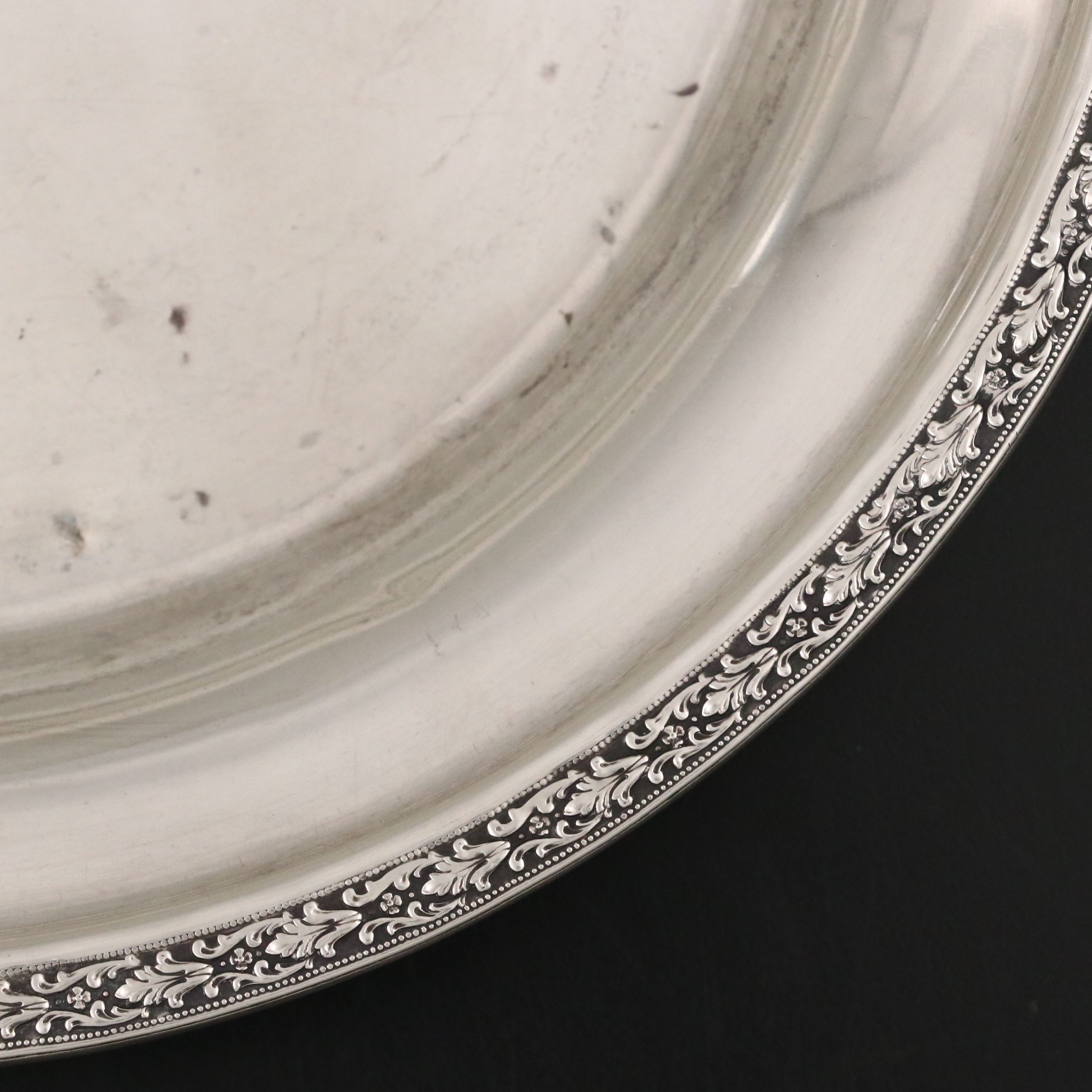 Rogers Reticulated Sterling Silver Pedestal Bowl with Mueck Sterling Bowl