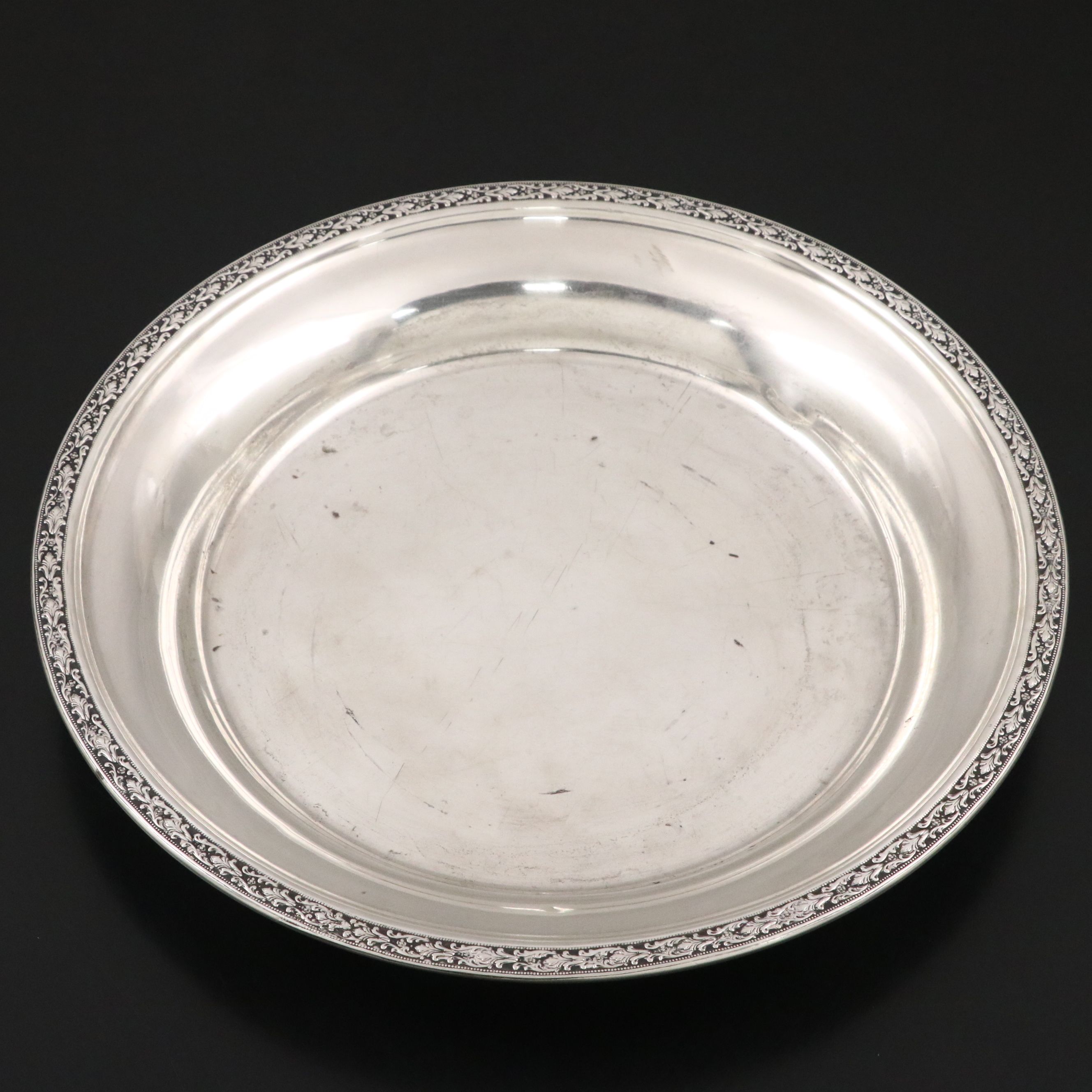 Rogers Reticulated Sterling Silver Pedestal Bowl with Mueck Sterling Bowl