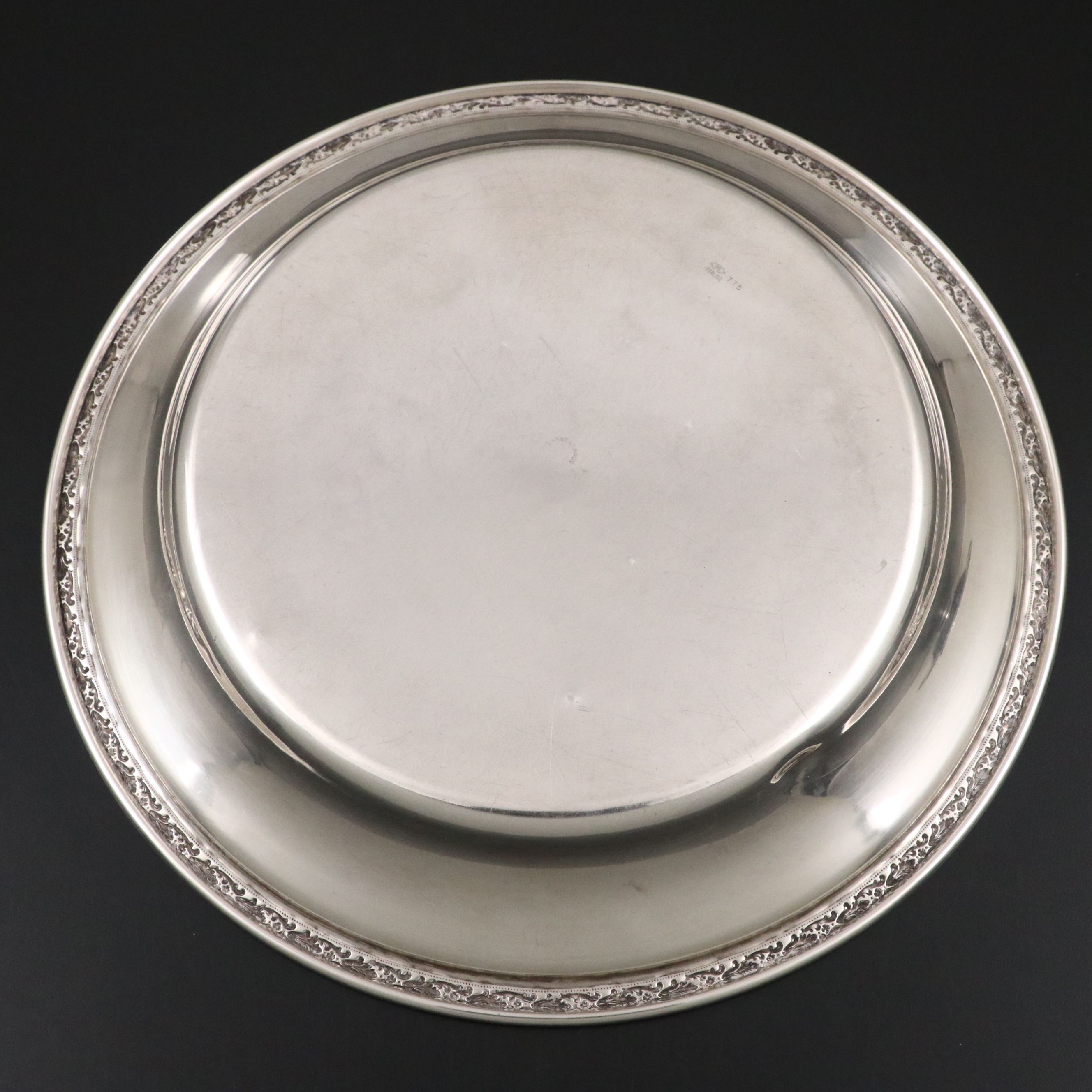 Rogers Reticulated Sterling Silver Pedestal Bowl with Mueck Sterling Bowl