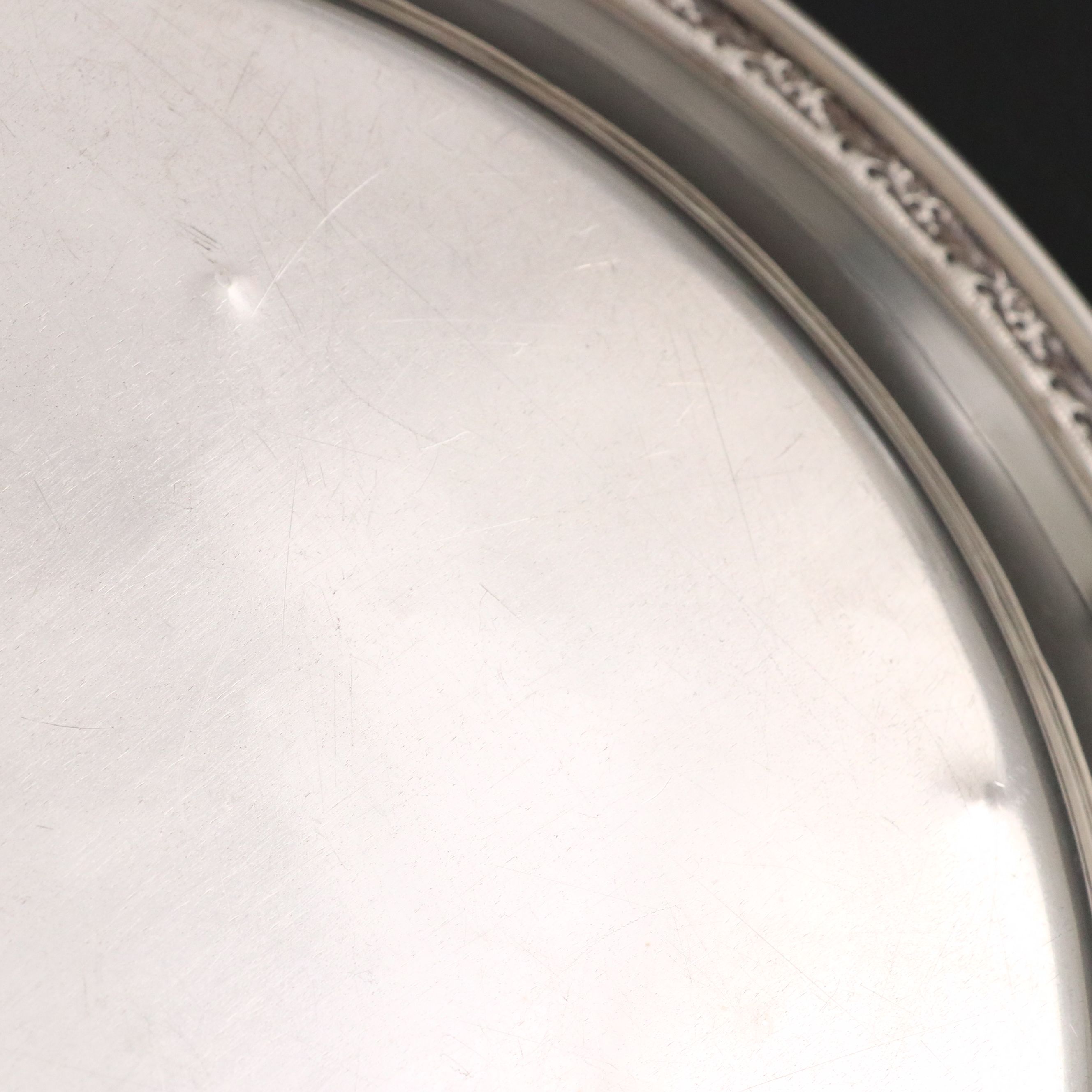 Rogers Reticulated Sterling Silver Pedestal Bowl with Mueck Sterling Bowl