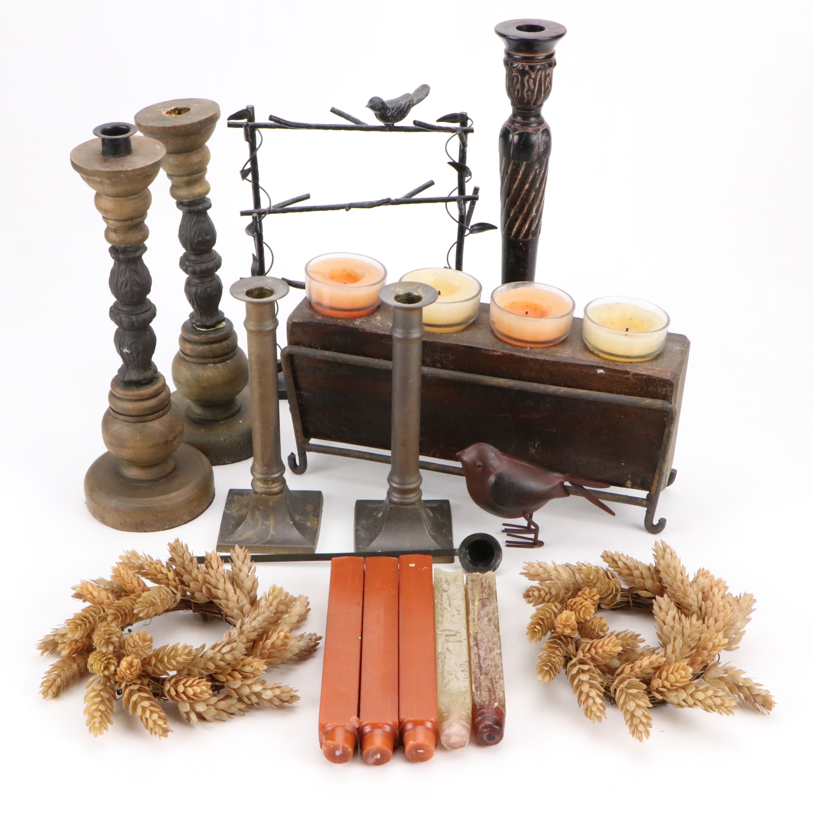 French Country Farmhouse Style Candlesticks and Home Décor