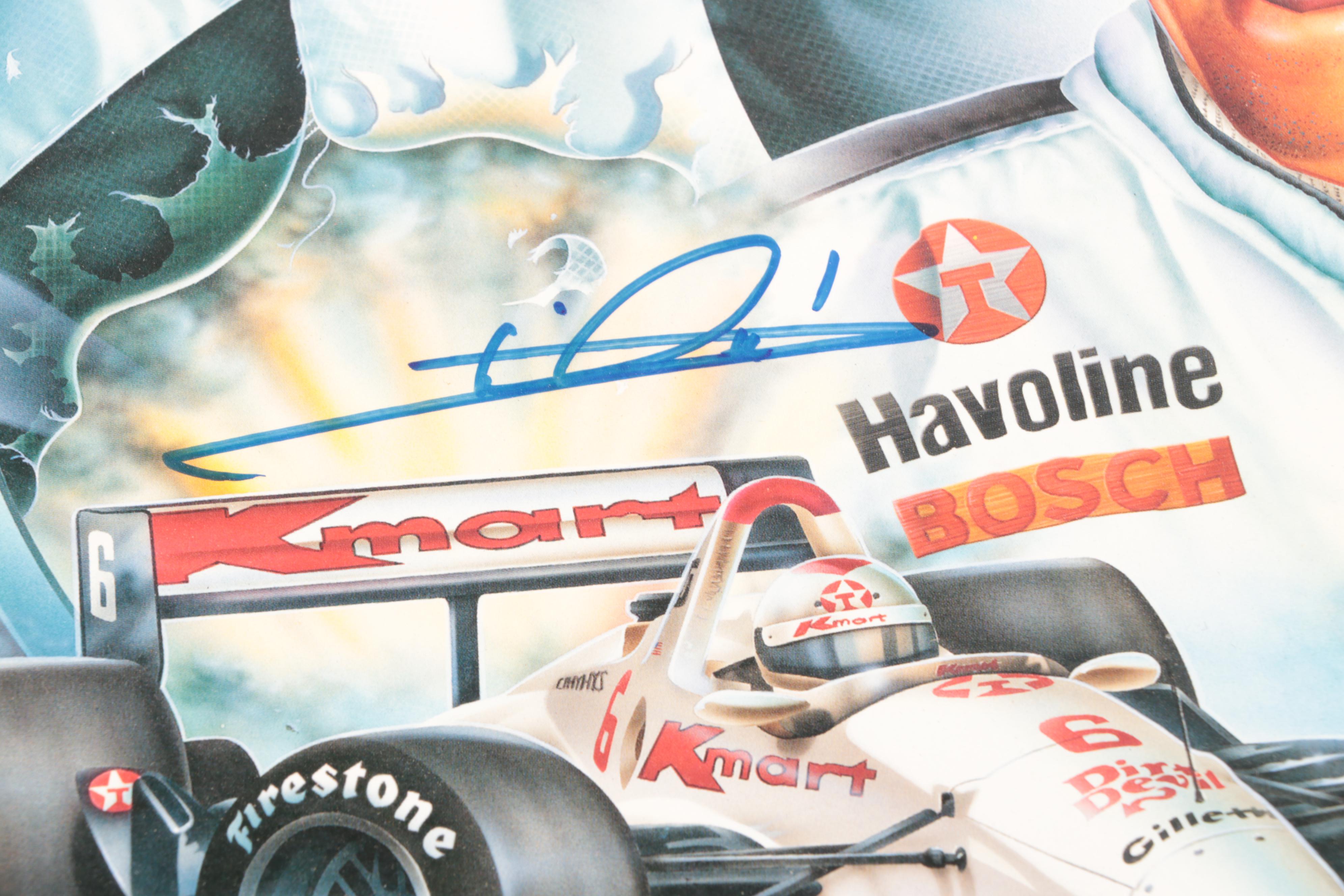 Mario Andretti Signed Racing Rage with Other Sports Themed Board Games
