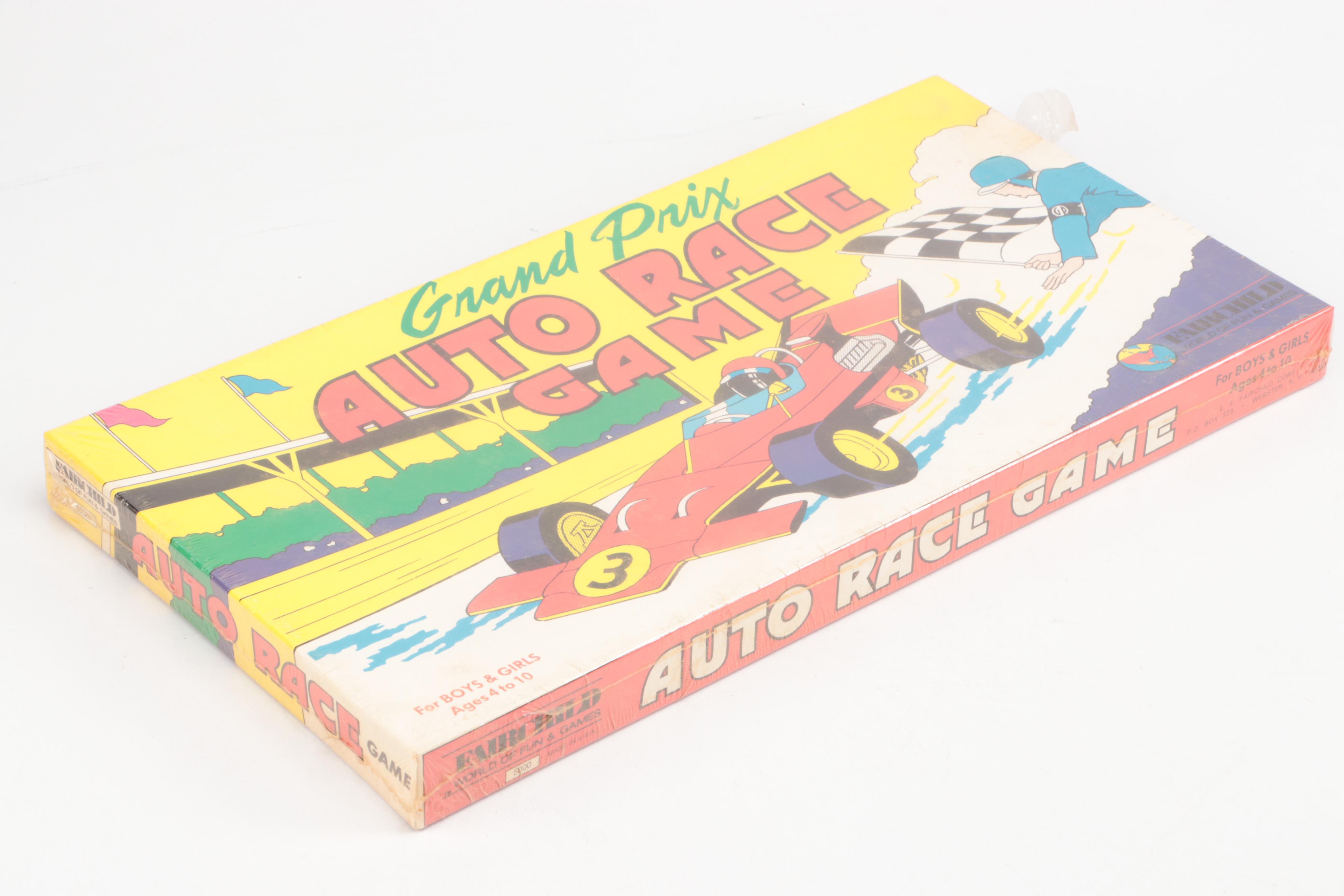 Mario Andretti Signed Racing Rage with Other Sports Themed Board Games