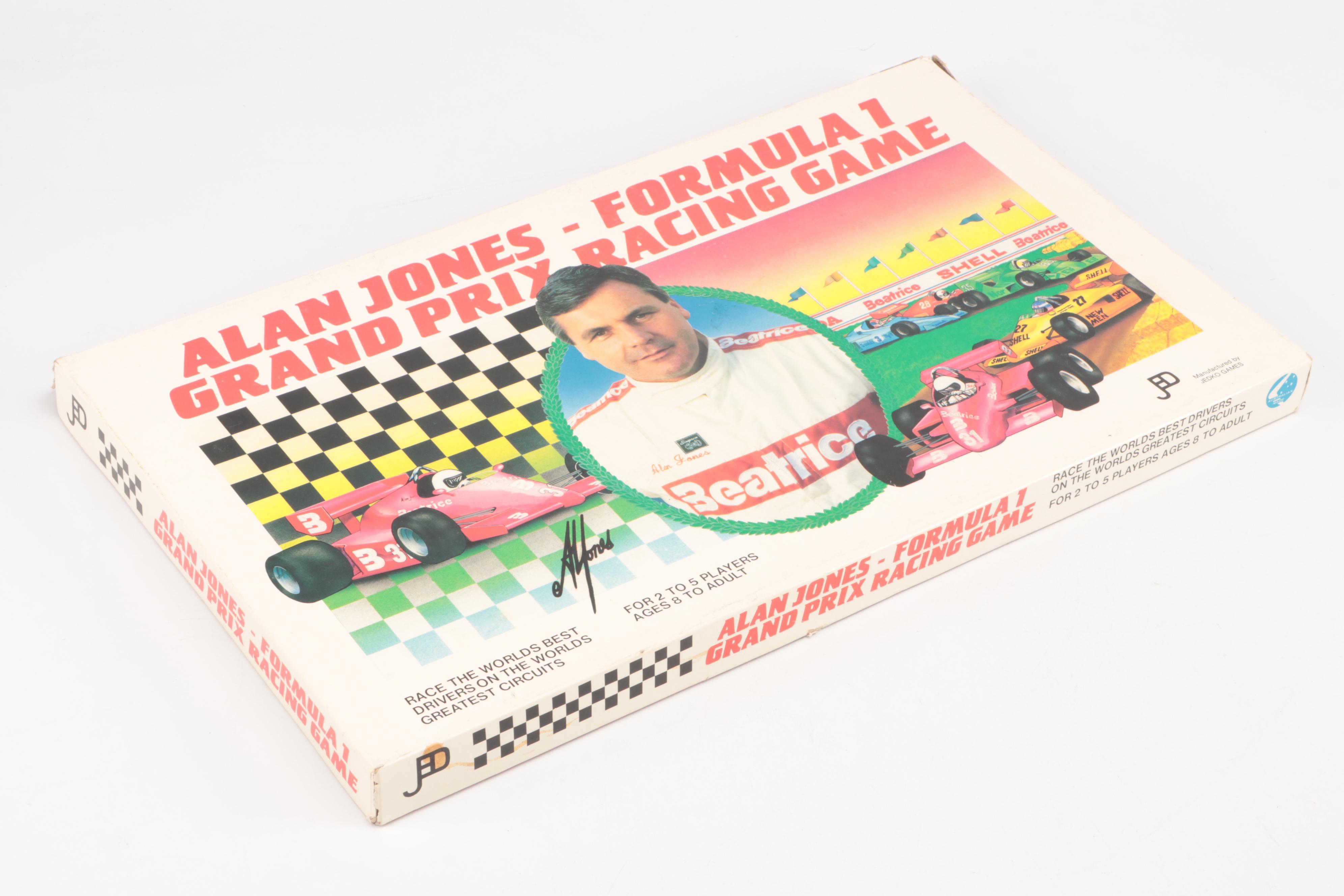 Mario Andretti Signed Racing Rage with Other Sports Themed Board Games