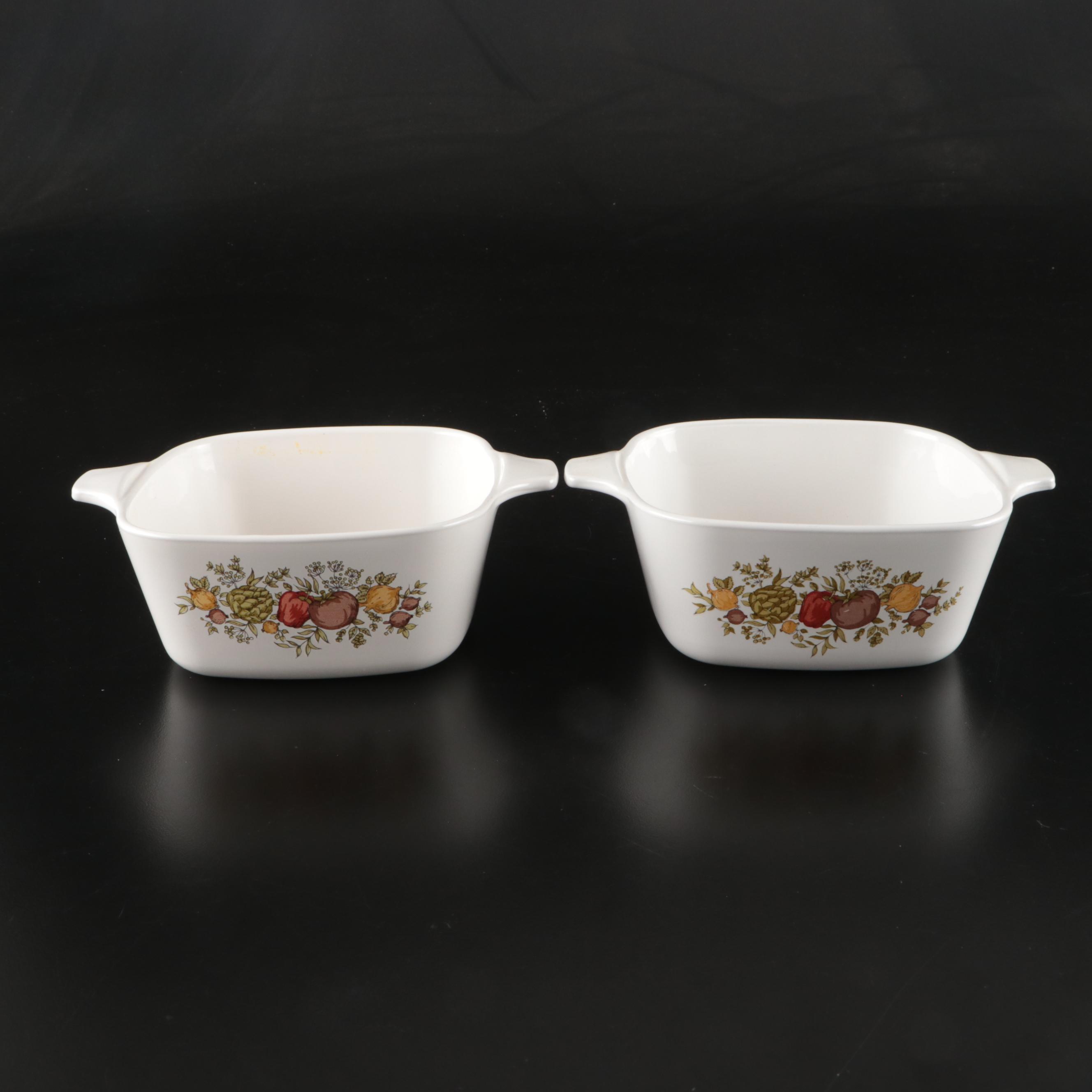 Corning Ware "Cornflower Blue" with Other Bakeware and Tumblers