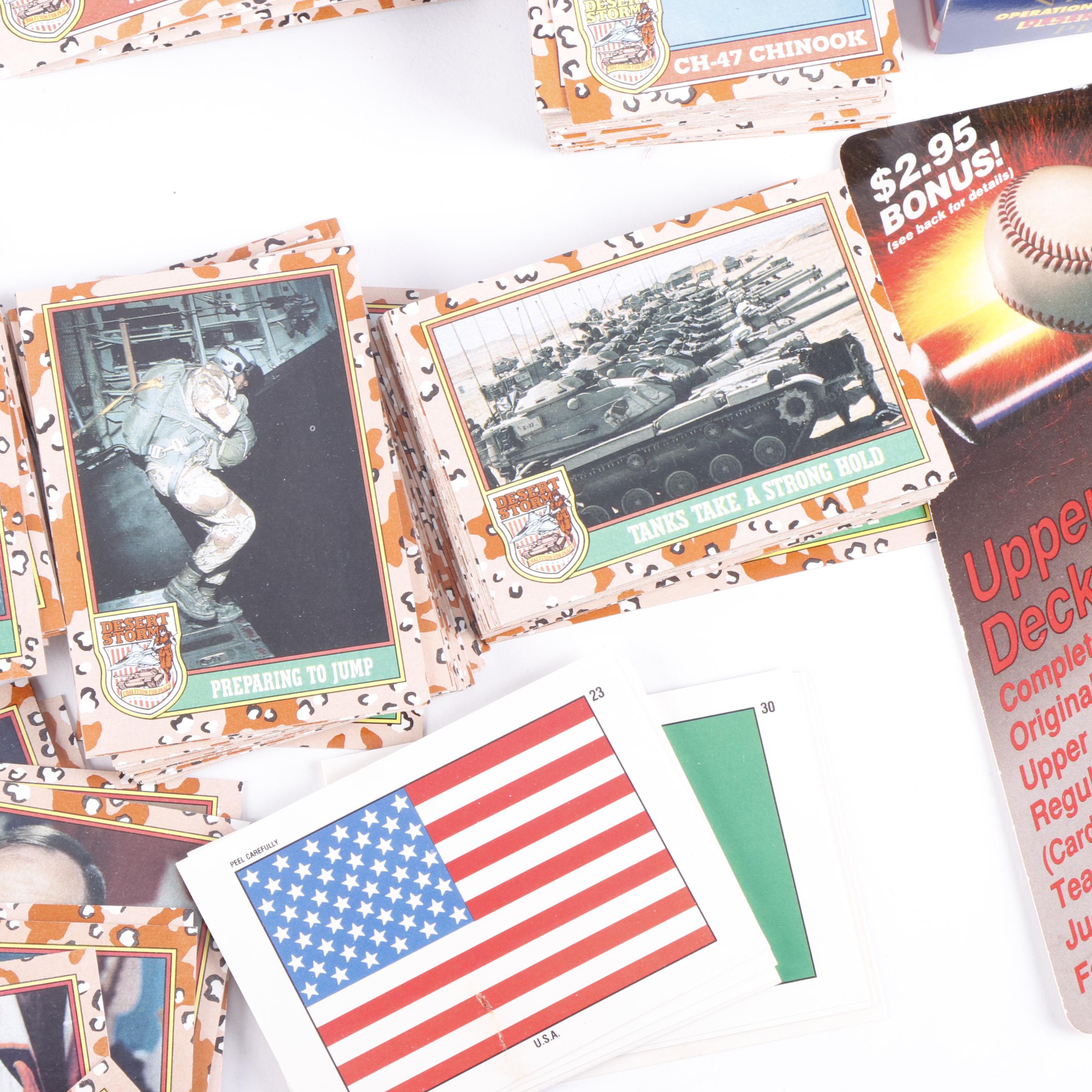 Baseball Cards, Desert Storm Topps Cards and More, 1980s - 1990s