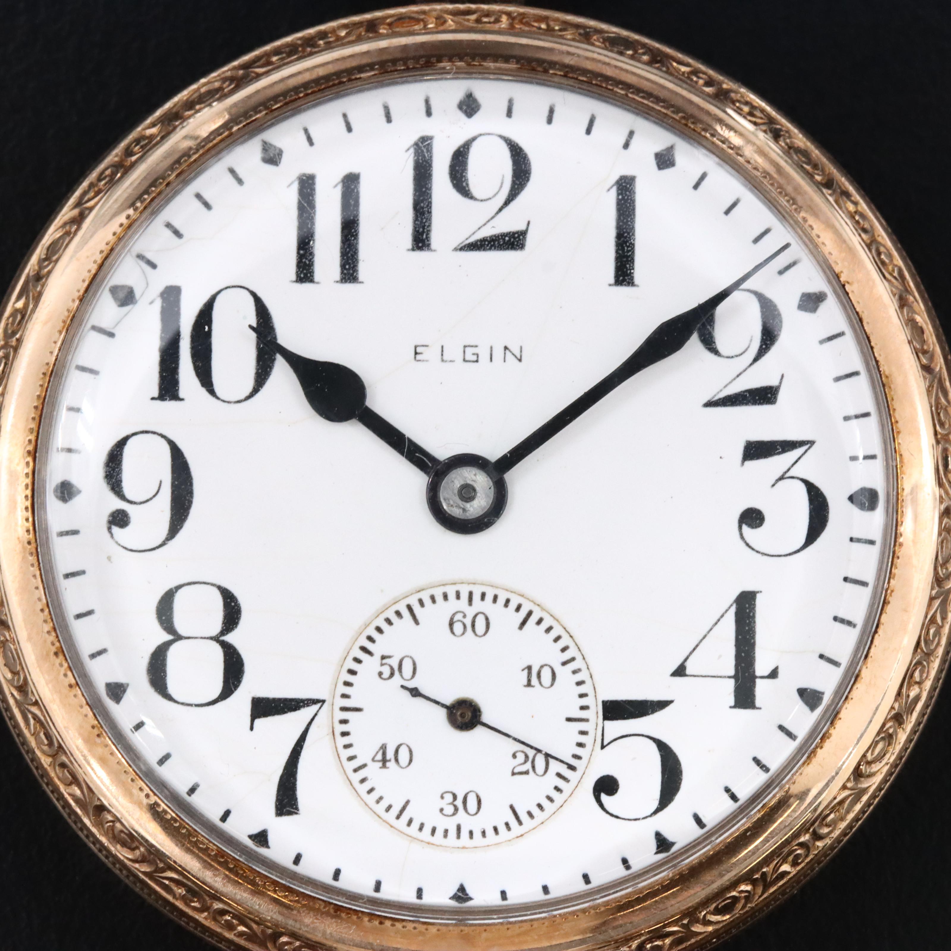 1927 Elgin 10K Gold Filled Pocket Watch