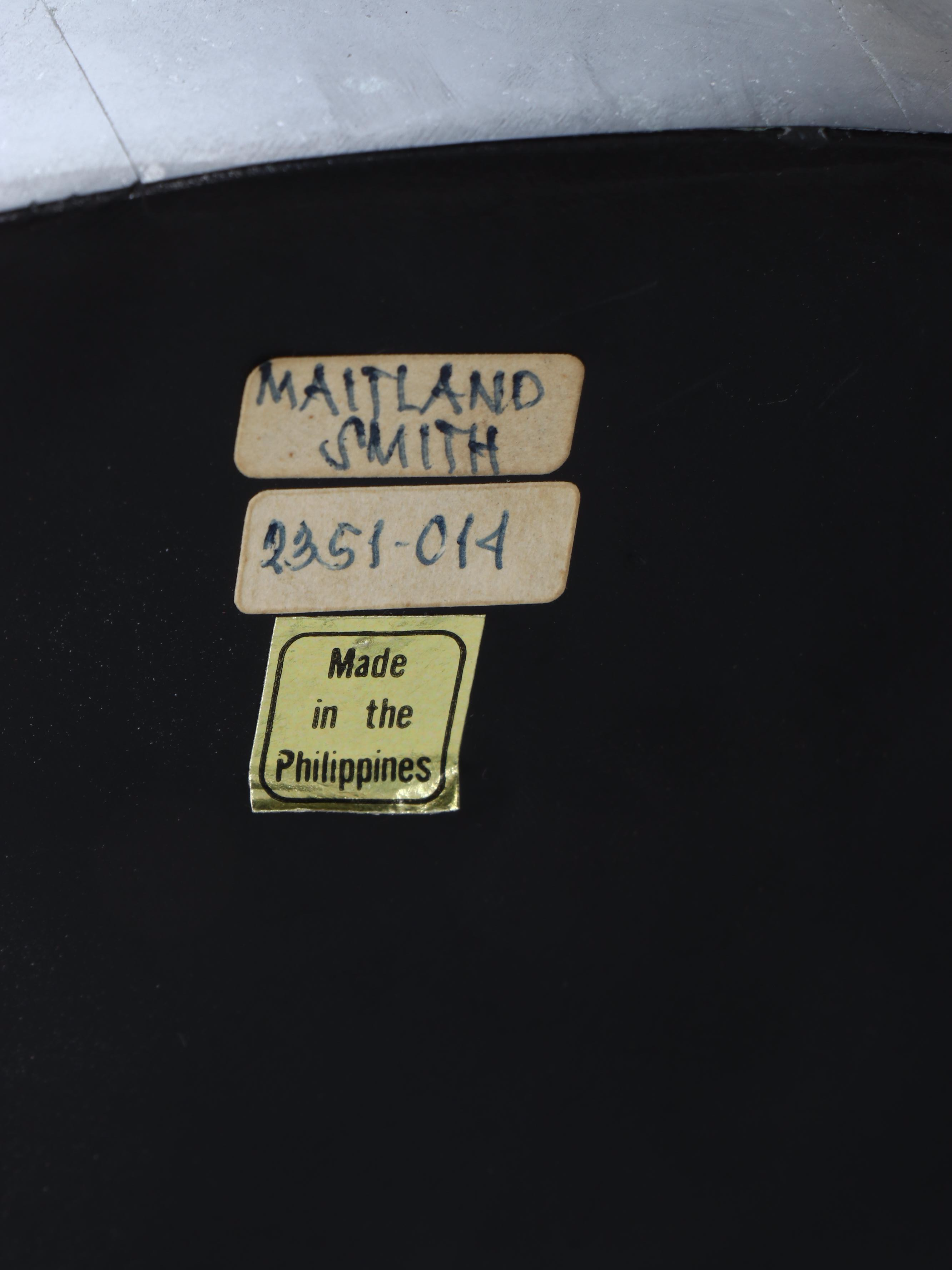 Maitland-Smith Neoclassical Style Tessellated Marble and Iron Accent Table