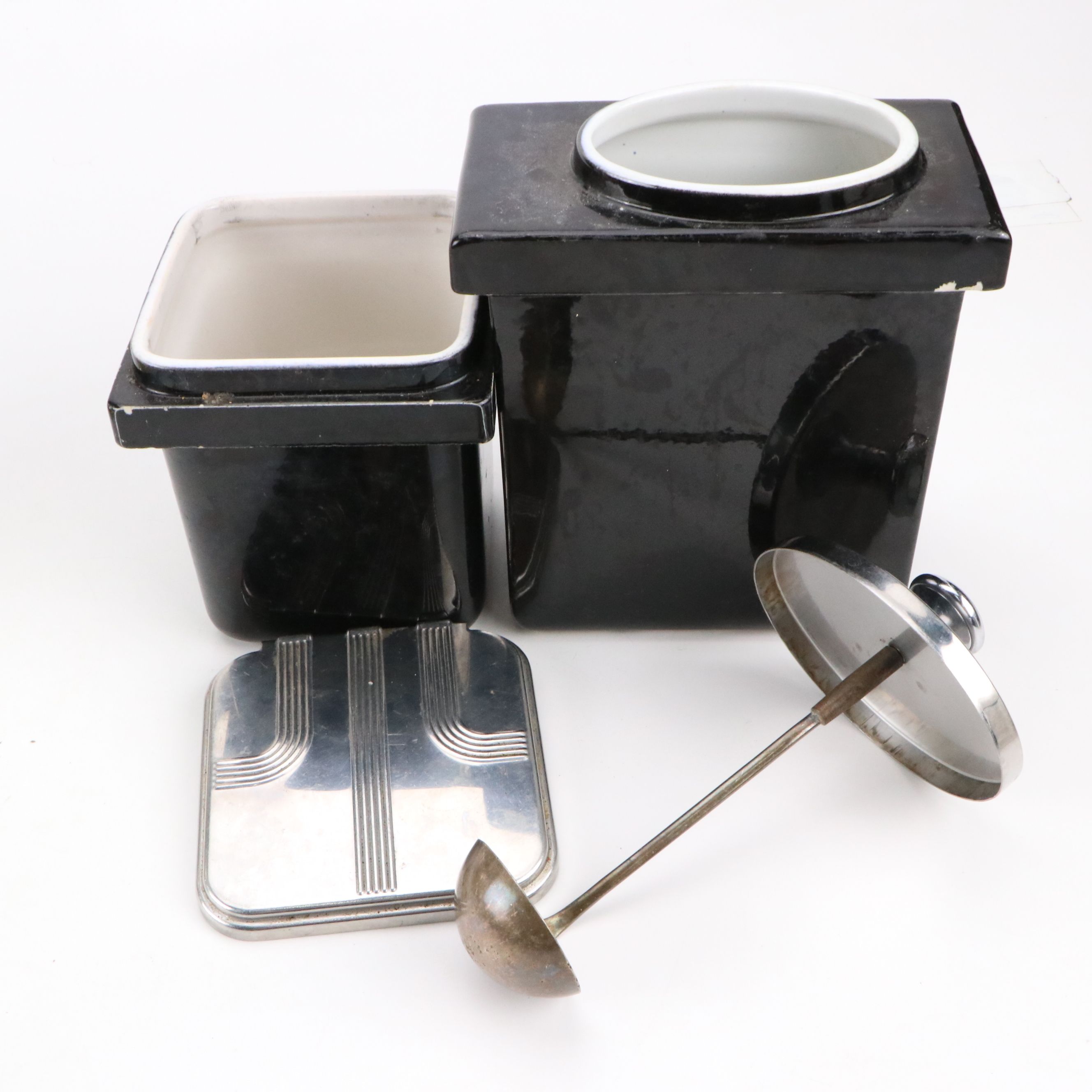 KitchenAid Stand Mixer with Art Deco Style Soda Fountain Containers