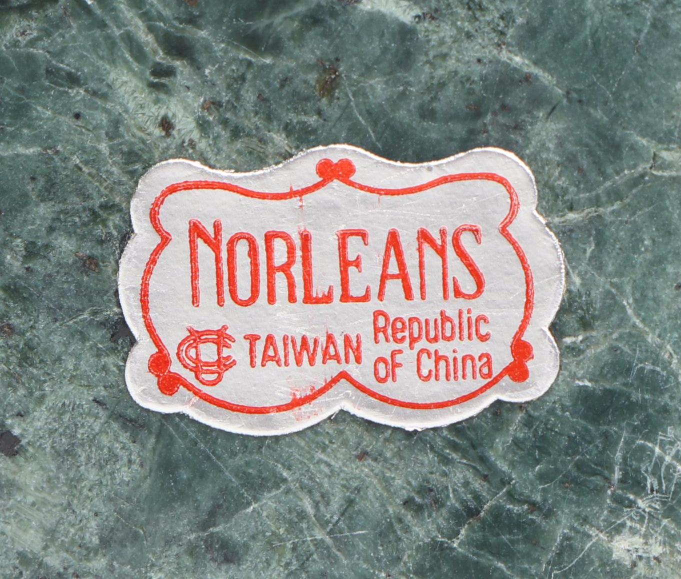 Brass Plate Betel Nut Box & Abacuses on Green Marble Slabs, Sports Whistle