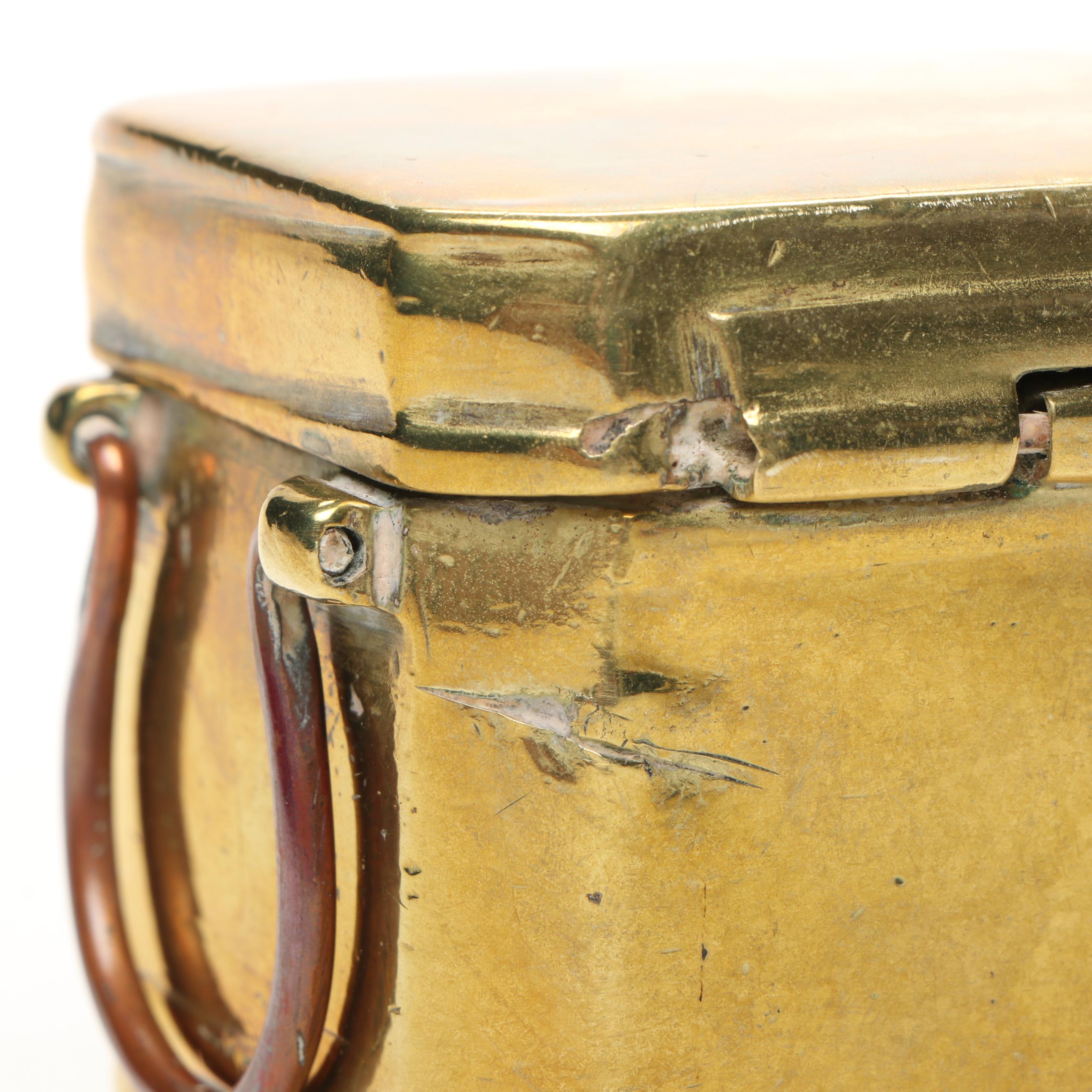 Brass Plate Betel Nut Box & Abacuses on Green Marble Slabs, Sports Whistle