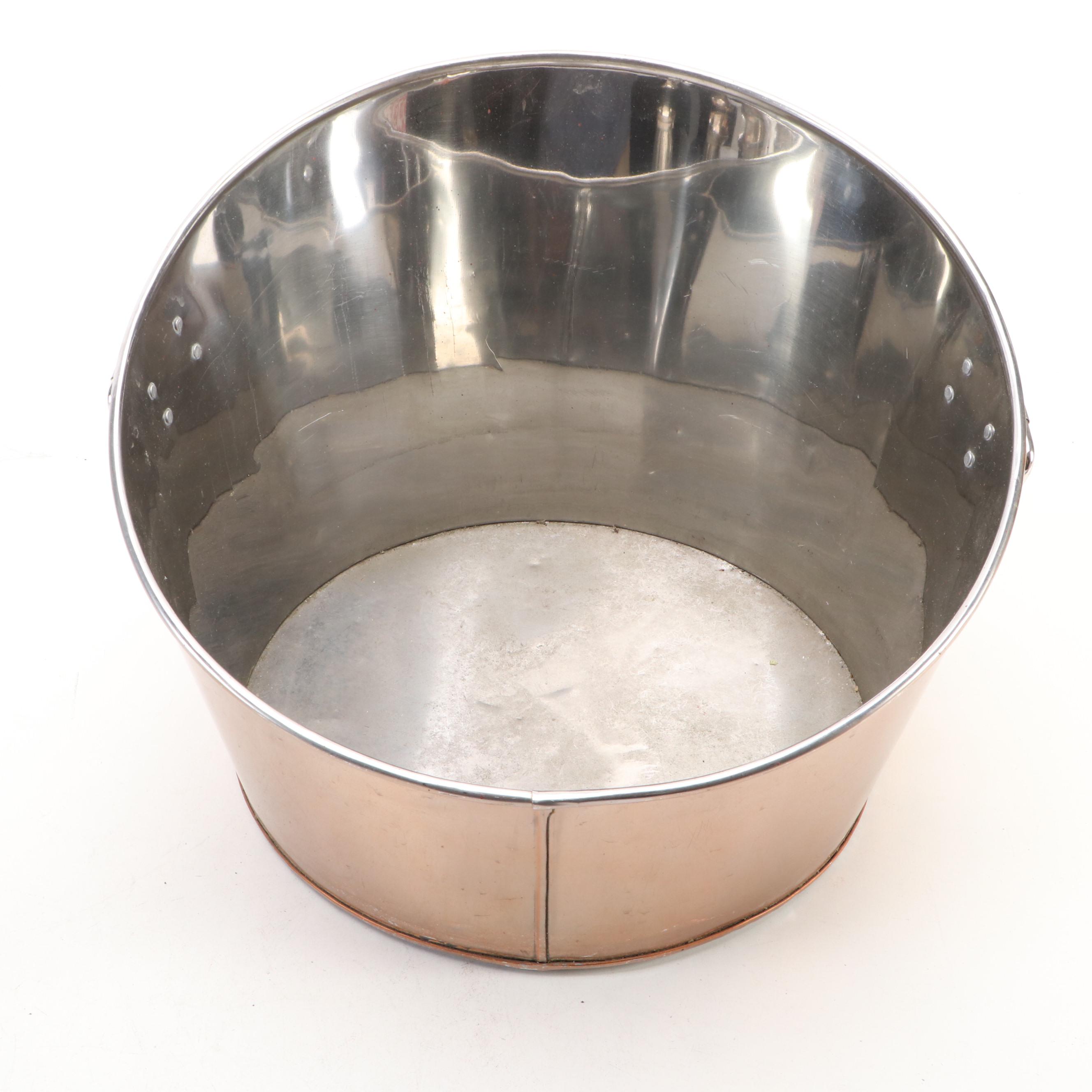 "The Kentucky Mint Julep" Book with Julep Cups and Copper Beverage Tub