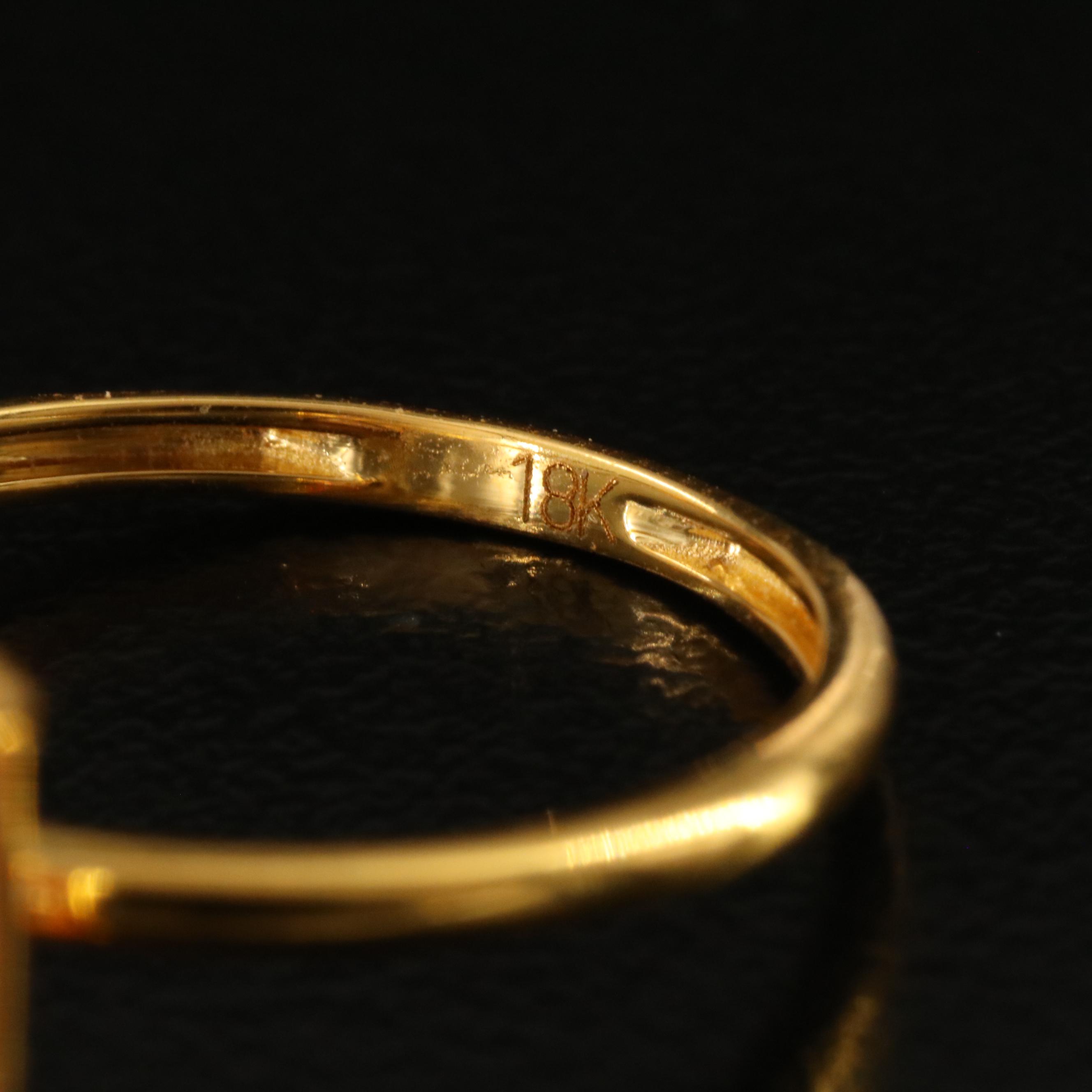 18K 4.10 CT Lab Grown Fancy Pink Diamond Solitaire Ring with IGI Report