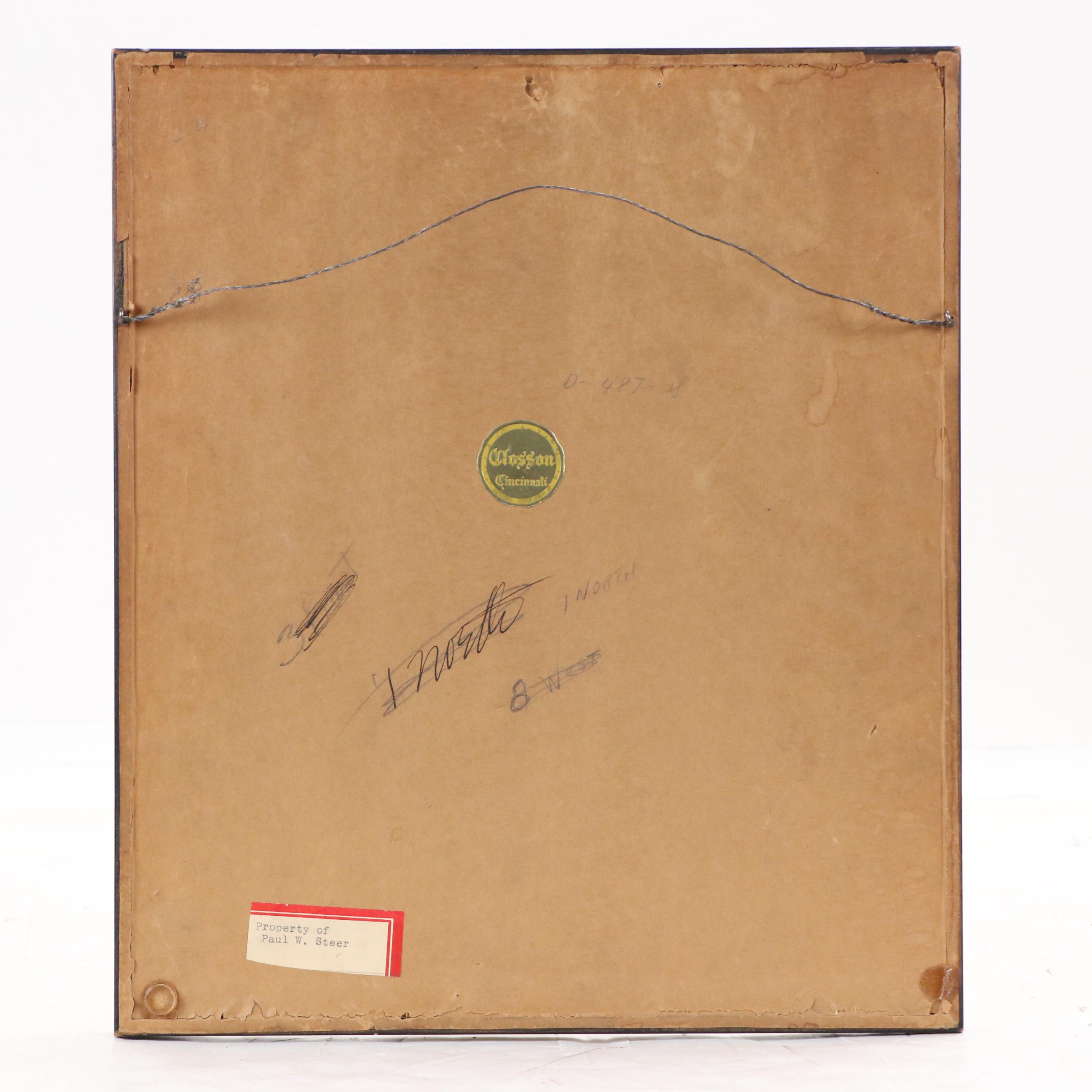 Etching After Giovanni Battista Moroni "Portrait of a Man Holding a Letter"