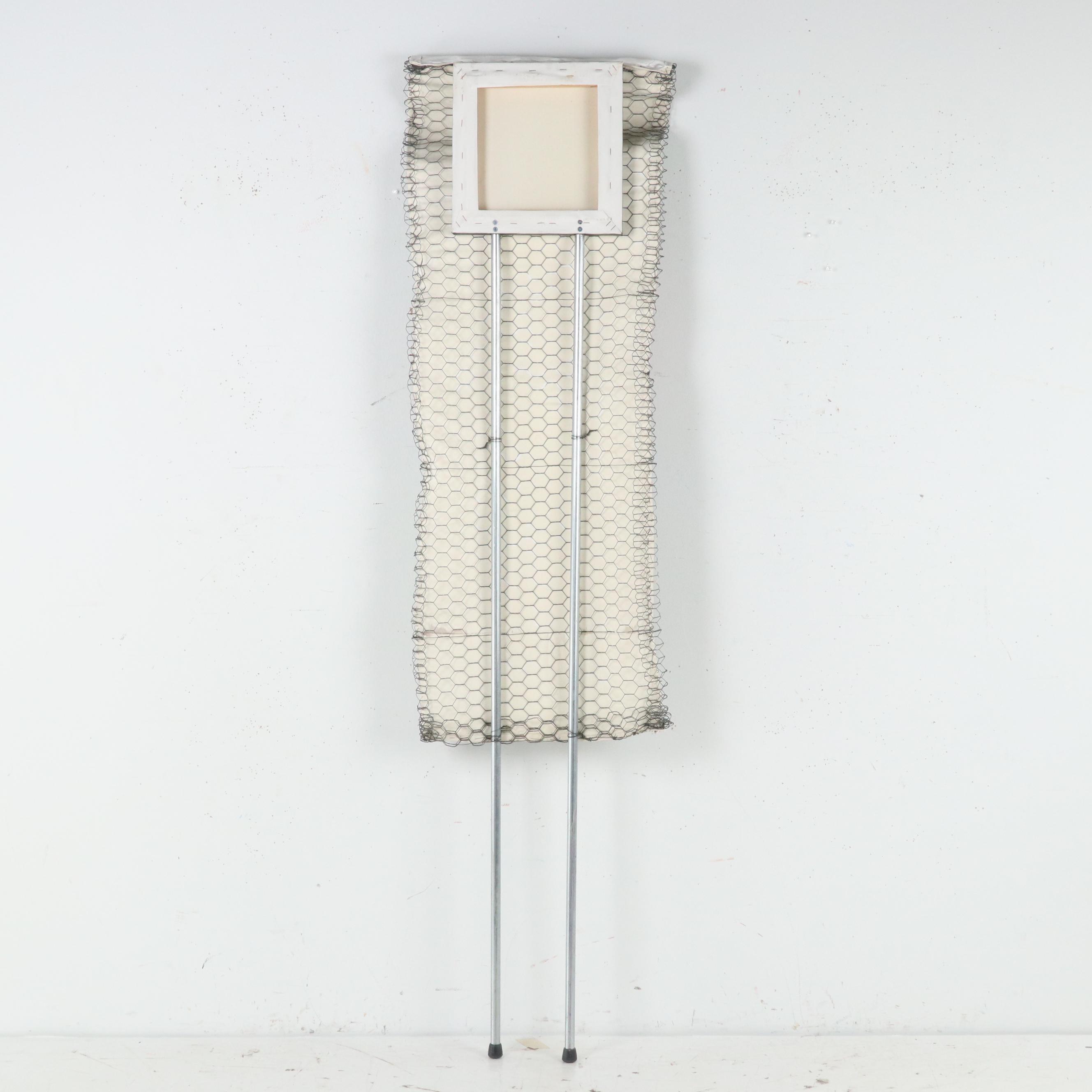 Burden Abstract Figural Mixed Media Painting