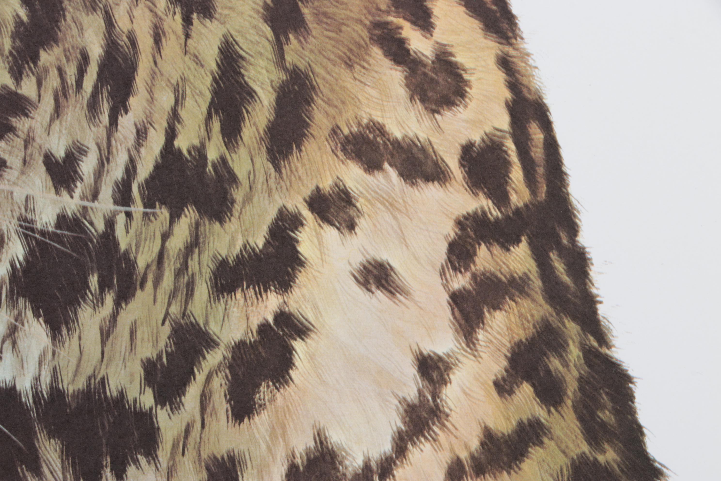 Guy Coheleach "Leopard Head" Offset Lithograph, 1973