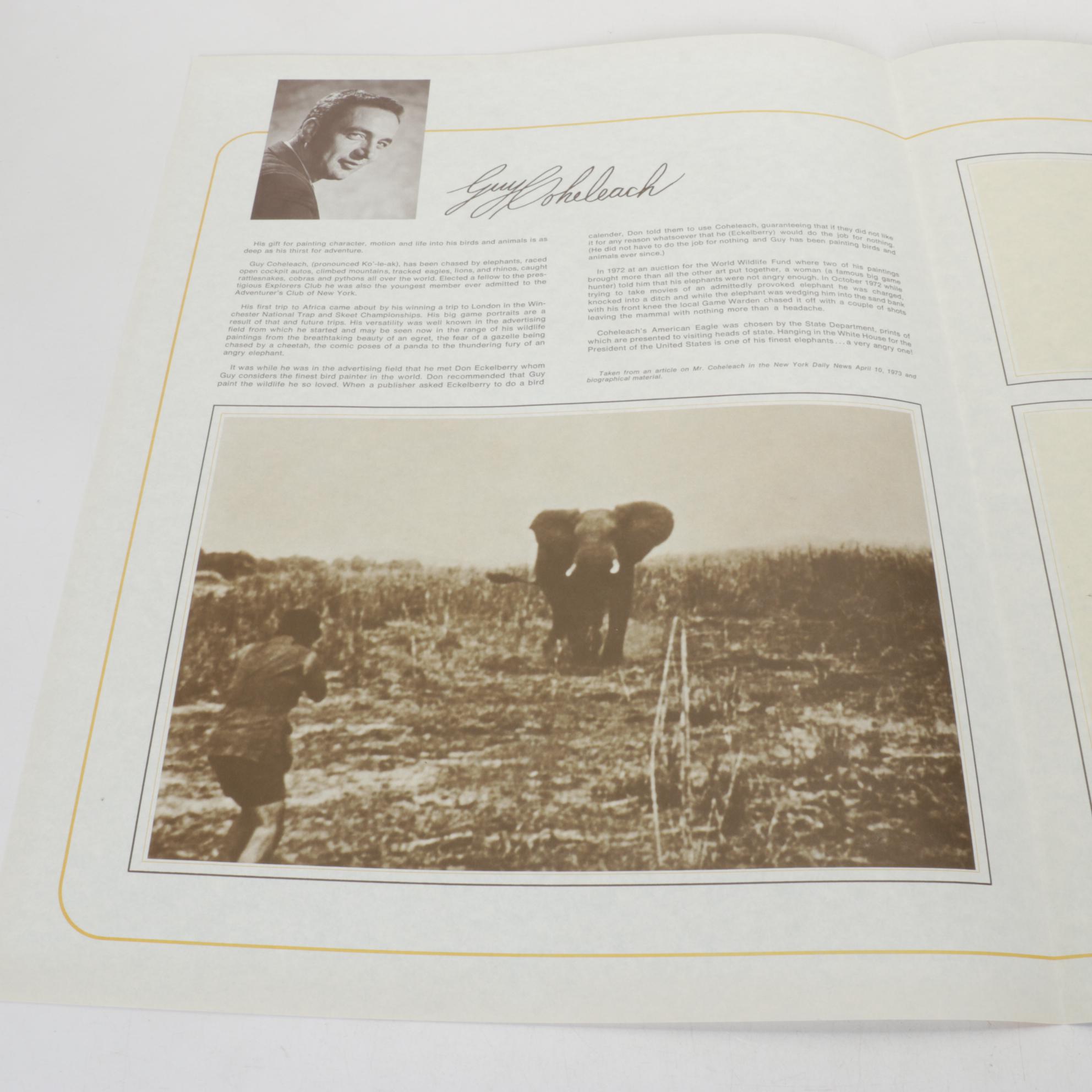 Guy Coheleach "Leopard Head" Offset Lithograph, 1973