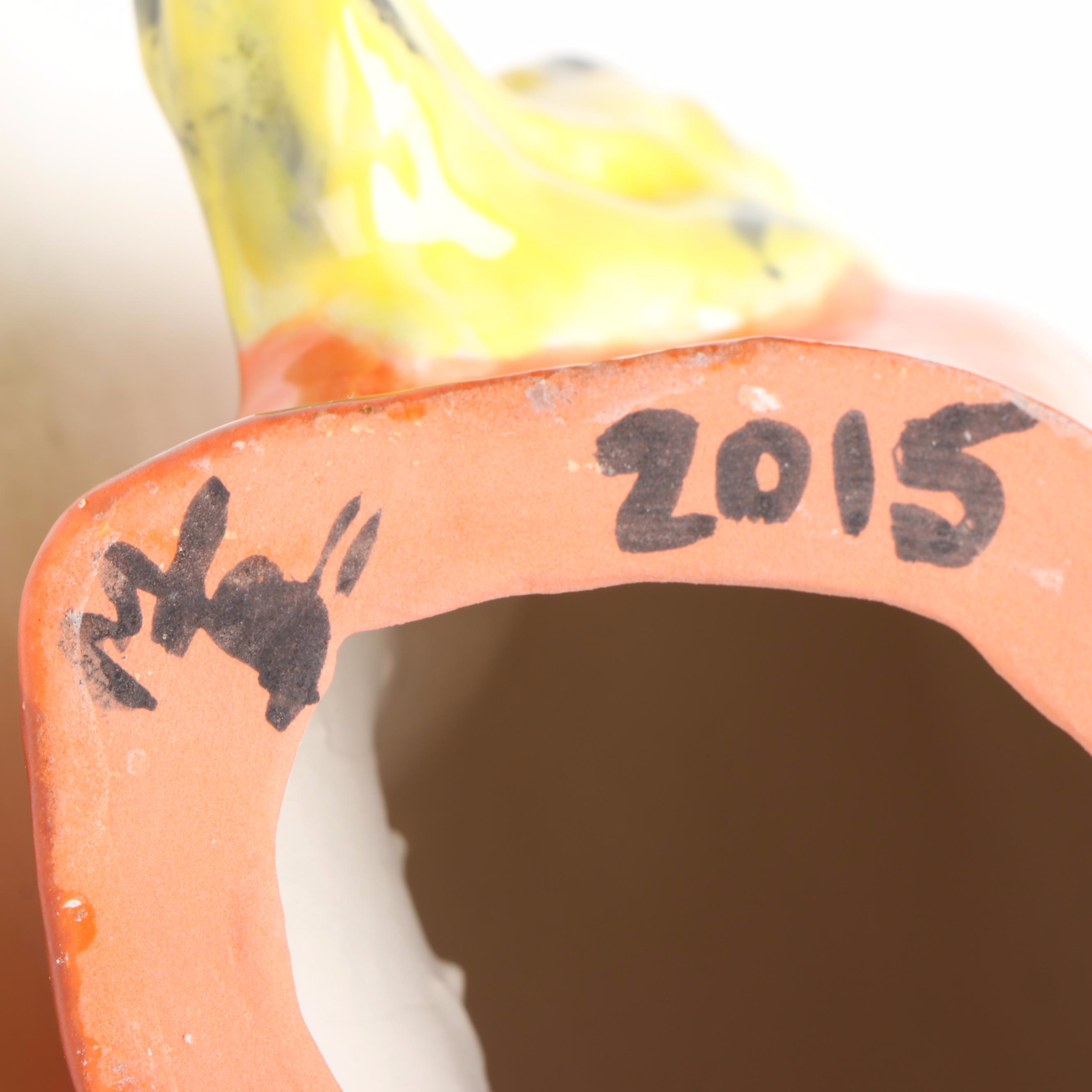 Melody T. Brock-Freeman and Dottie Draco Ceramic Figurines with Pitcher