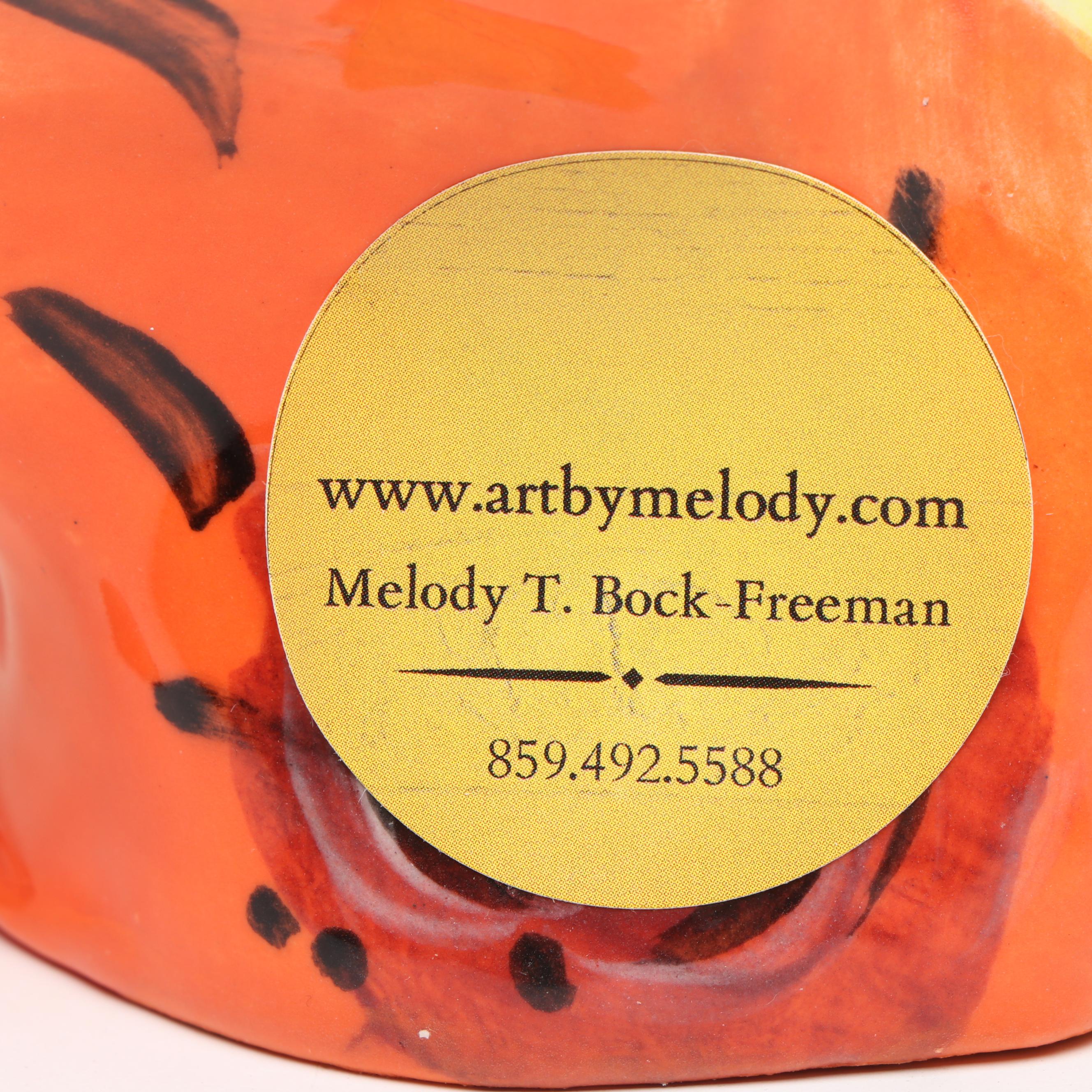 Melody T. Brock-Freeman and Dottie Draco Ceramic Figurines with Pitcher