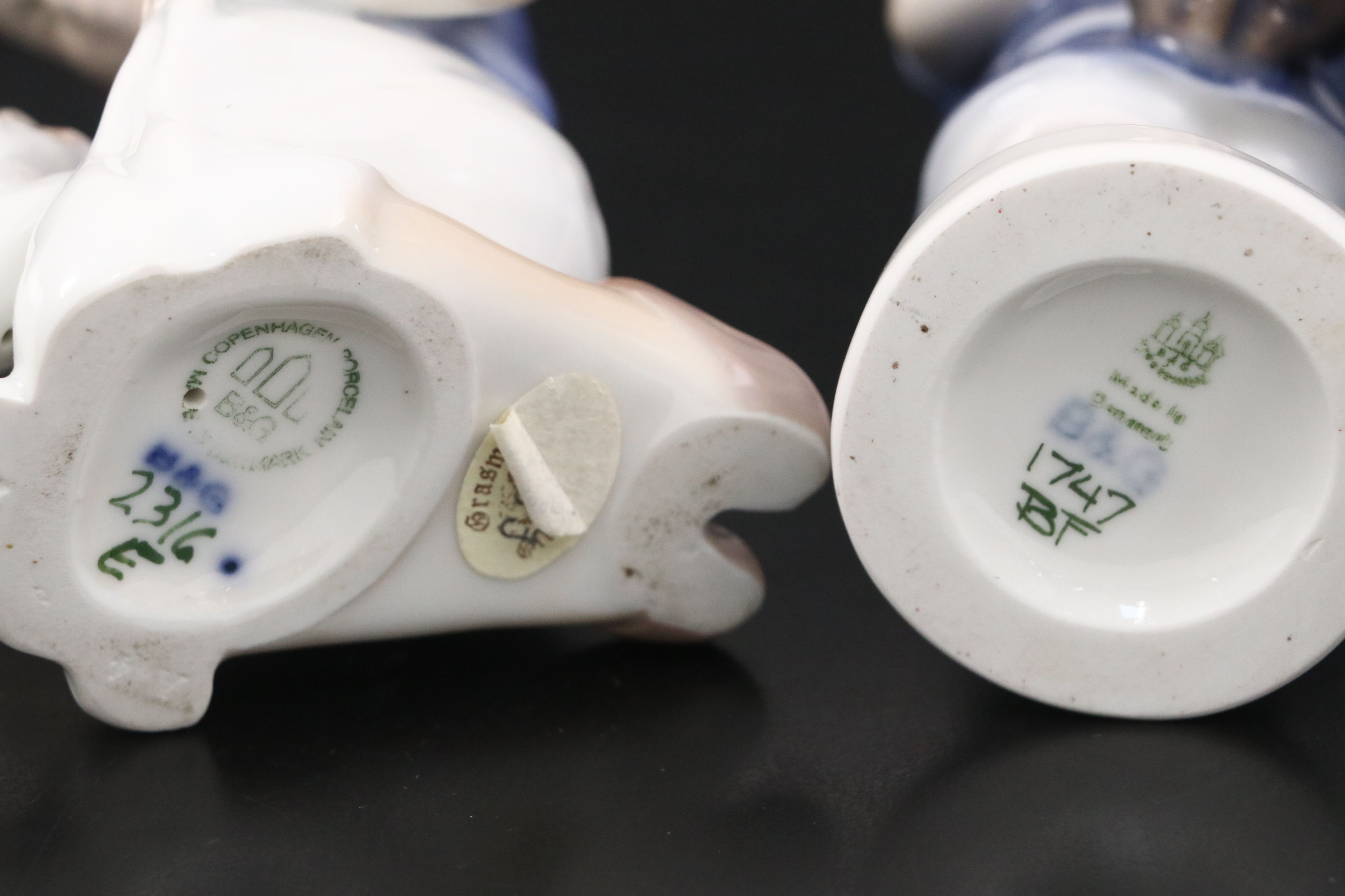 Bing & Grøndahl Porcelain Figurines of Children and Their Pets