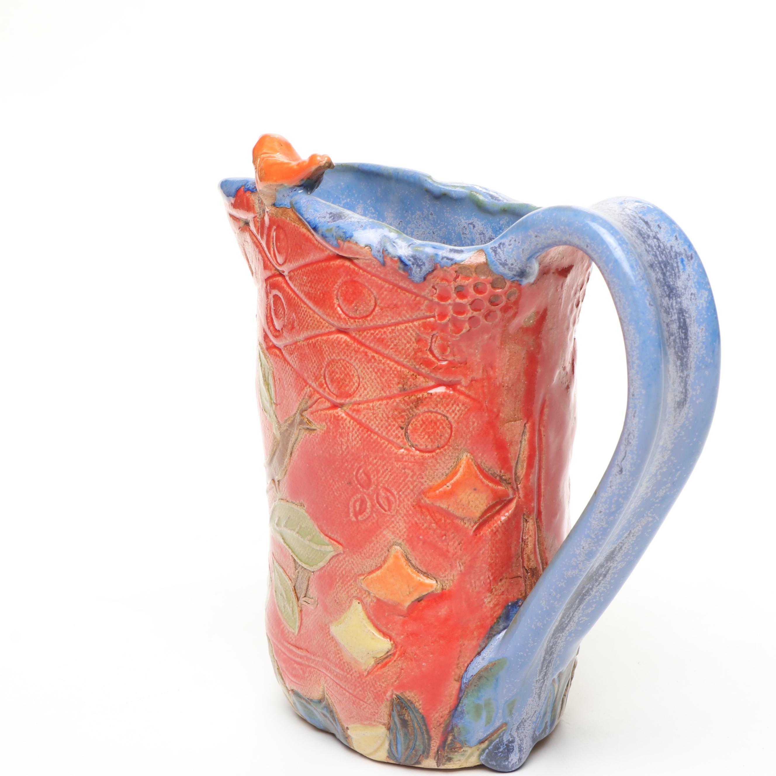 Melody T. Brock-Freeman and Dottie Draco Ceramic Figurines with Pitcher