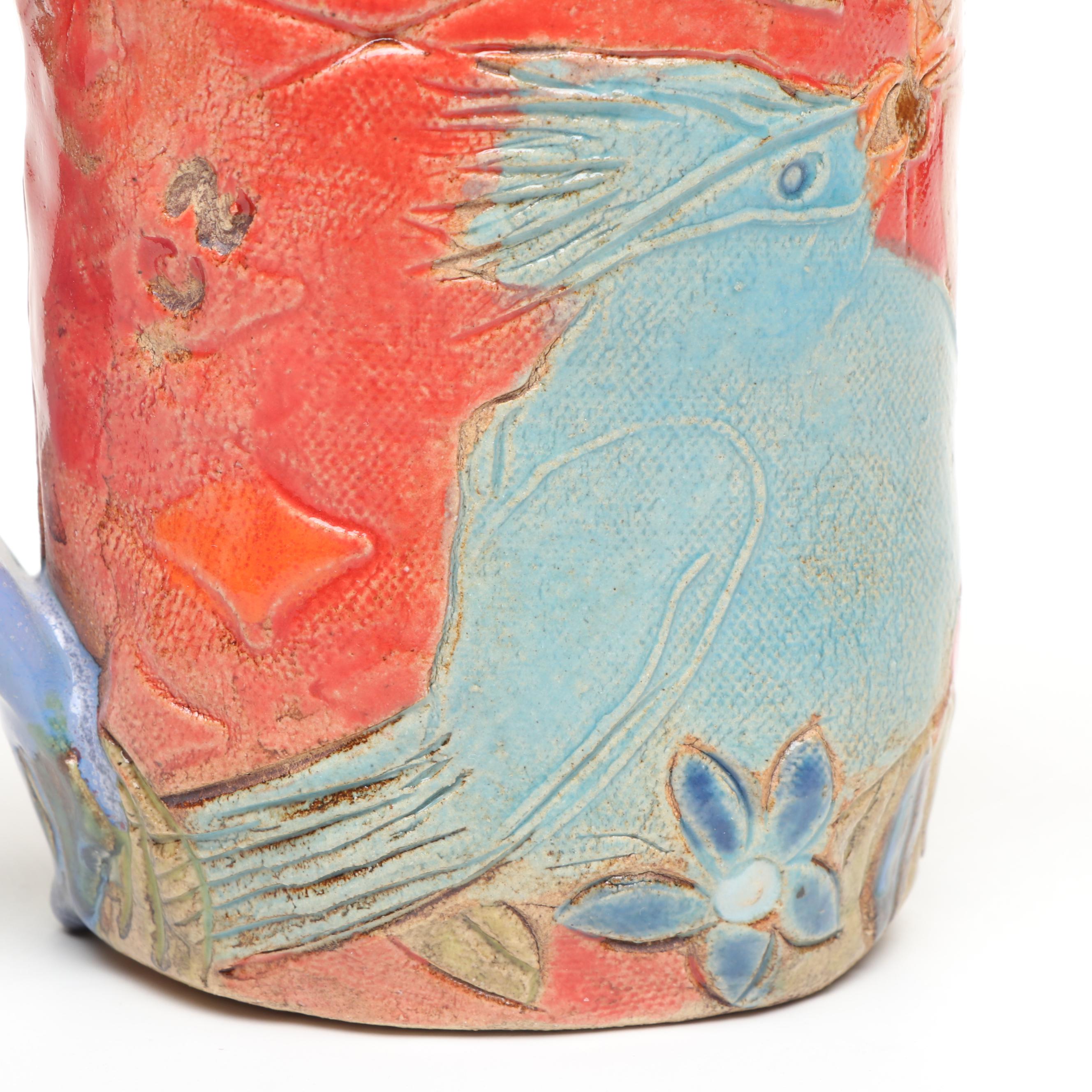 Melody T. Brock-Freeman and Dottie Draco Ceramic Figurines with Pitcher