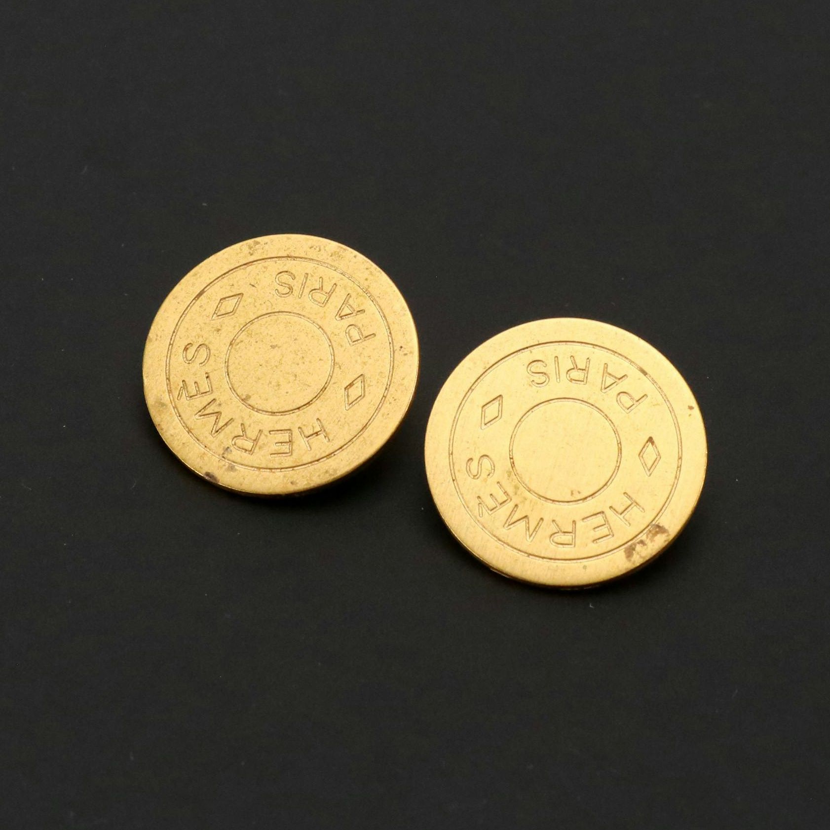 Hermès Clou de Selle Clip Earrings