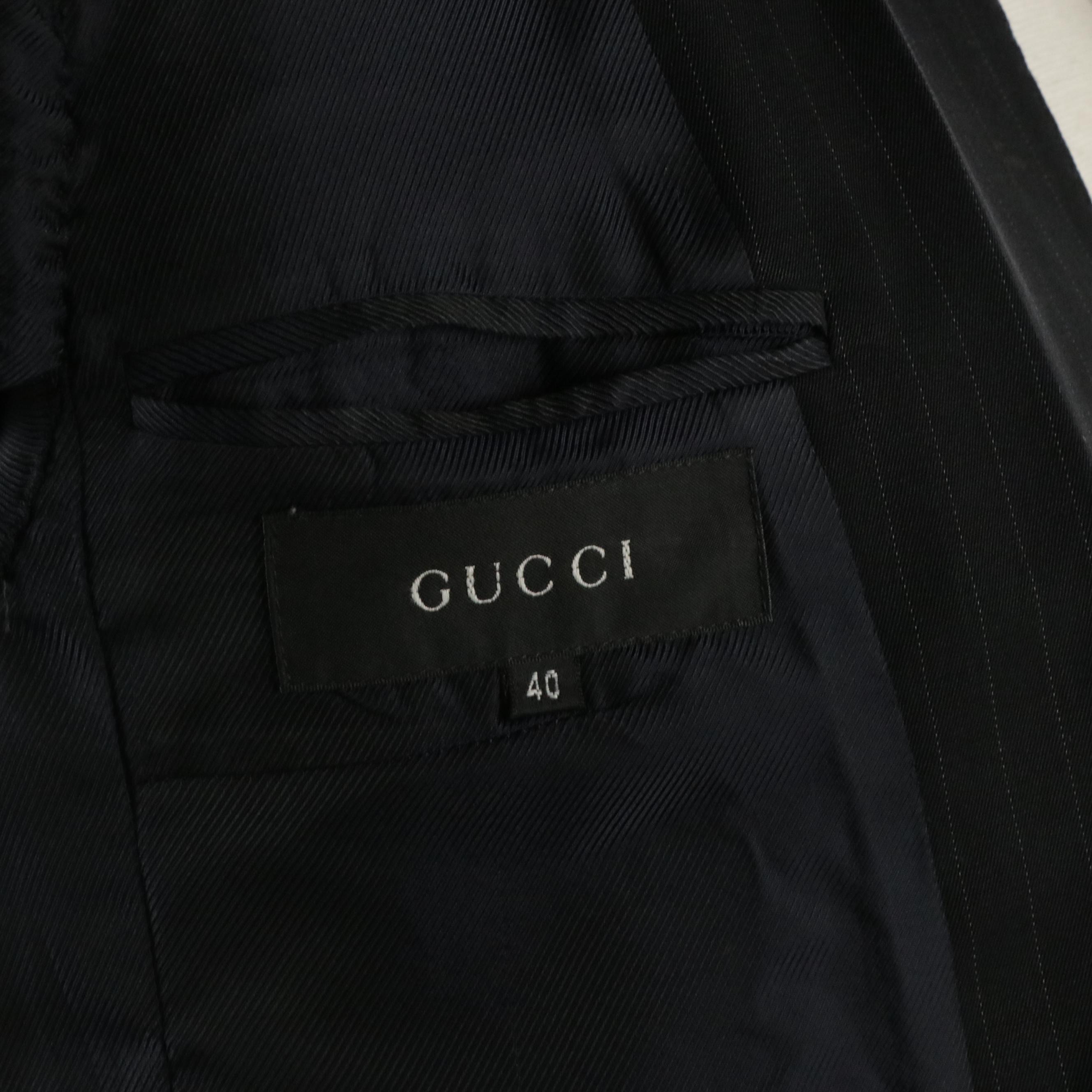 Gucci Pinstriped Wool Single-Breasted Blazer