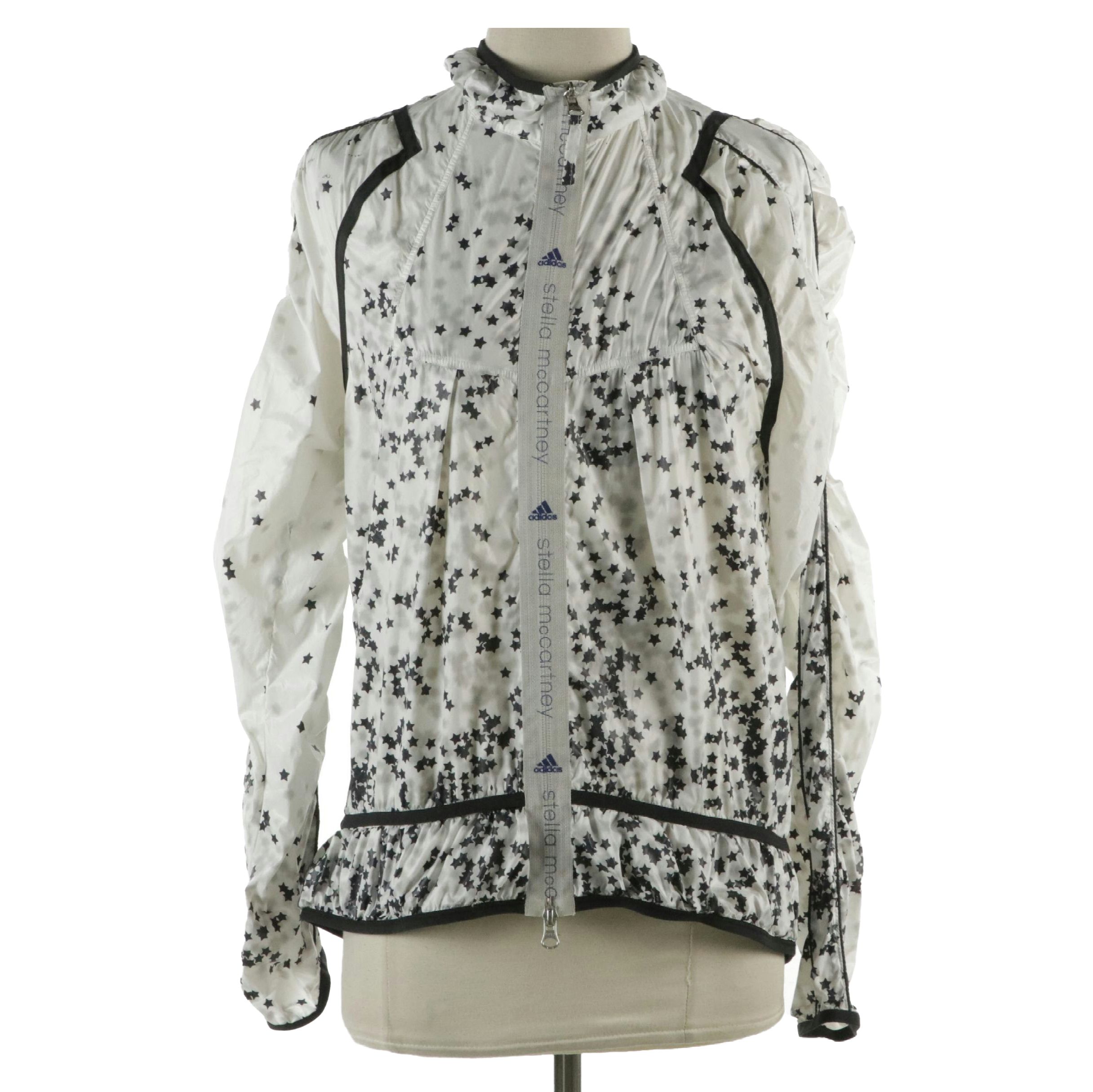 Stella McCartney x Adidas Star Printed Nylon Windbreaker Jacket