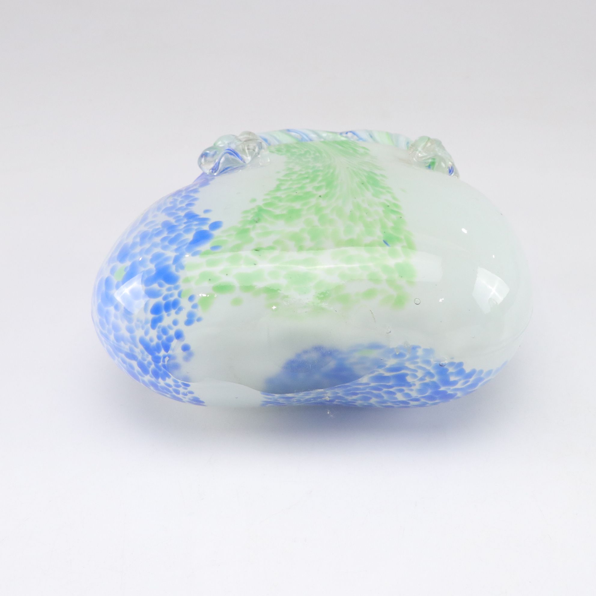 Three Blown Cased Glass Handbags