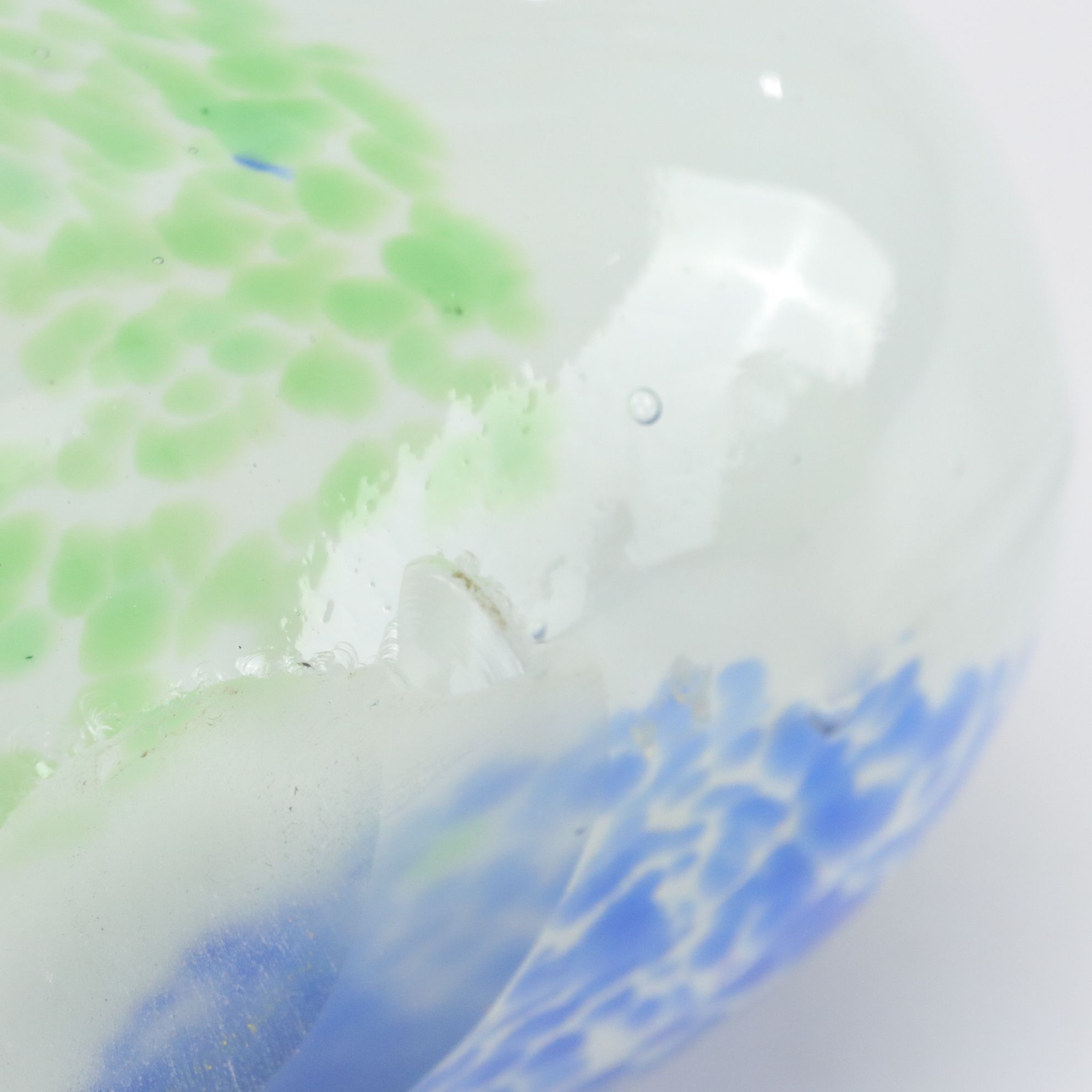 Three Blown Cased Glass Handbags