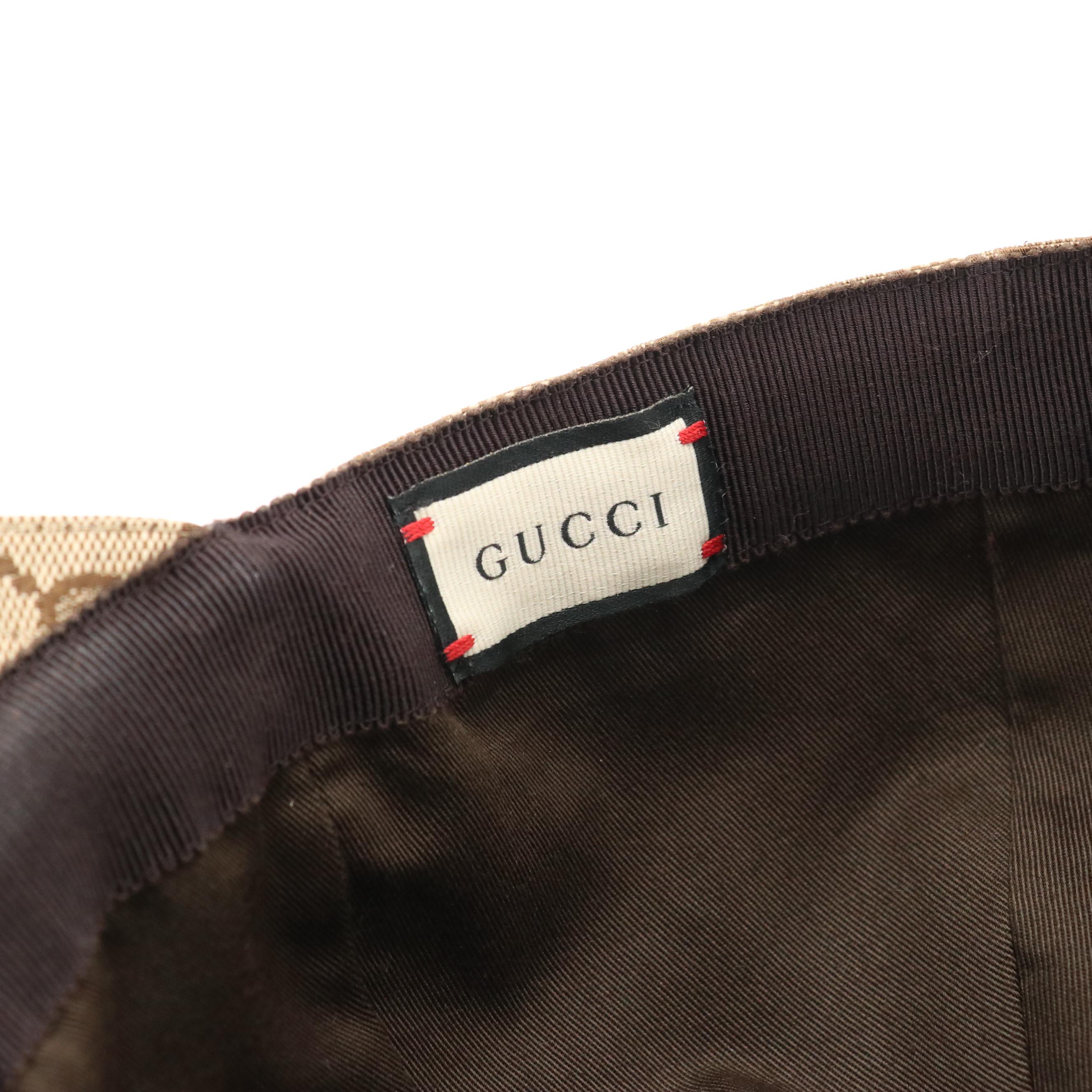 Gucci Web Striped GG Canvas Baseball Cap in Box
