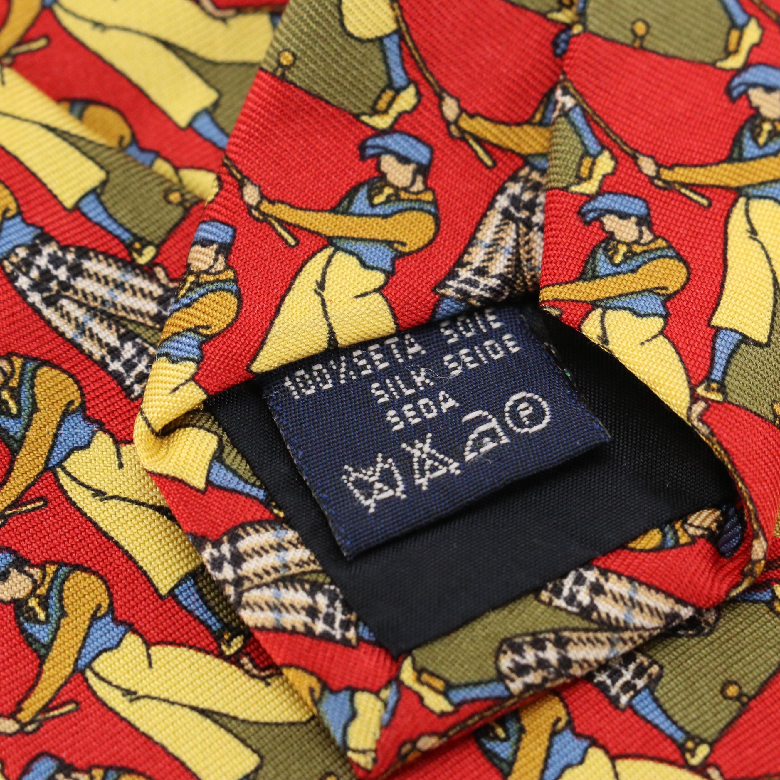 Burberrys Golfer Print Tall Necktie in Silk Twill