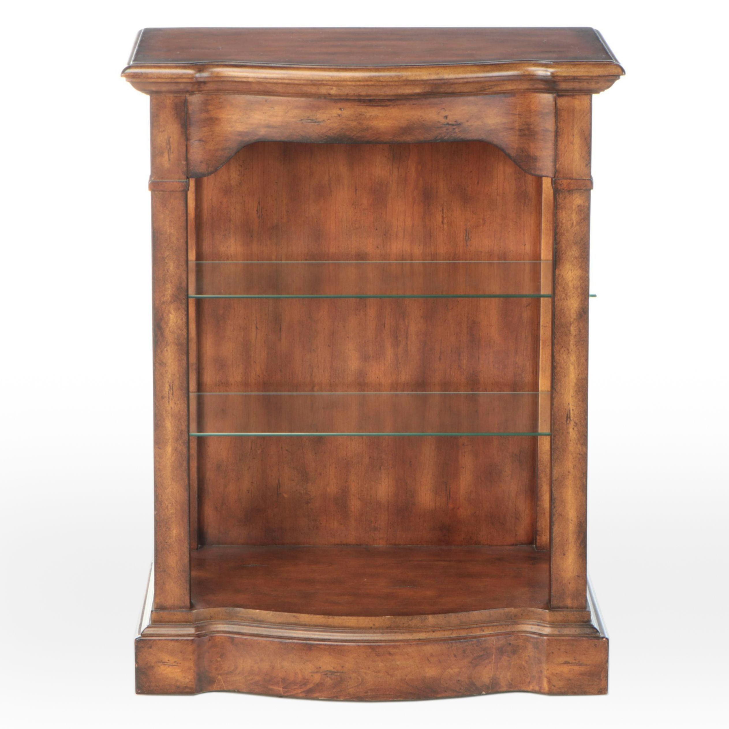 Illuminated Wooden Display Cabinet