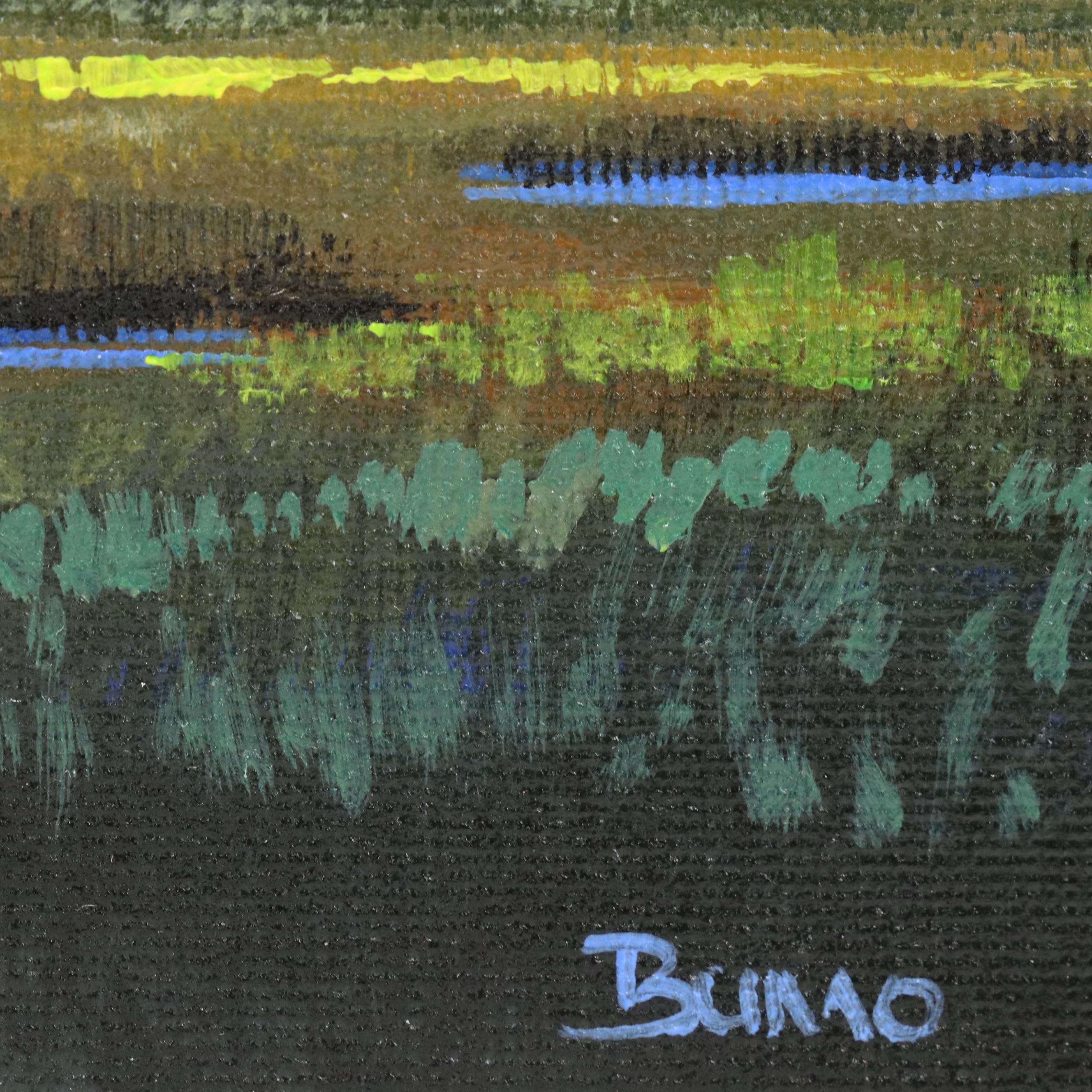 Doug "Bumo" Johnpeer Sunset Landscape Oil Painting, 2025