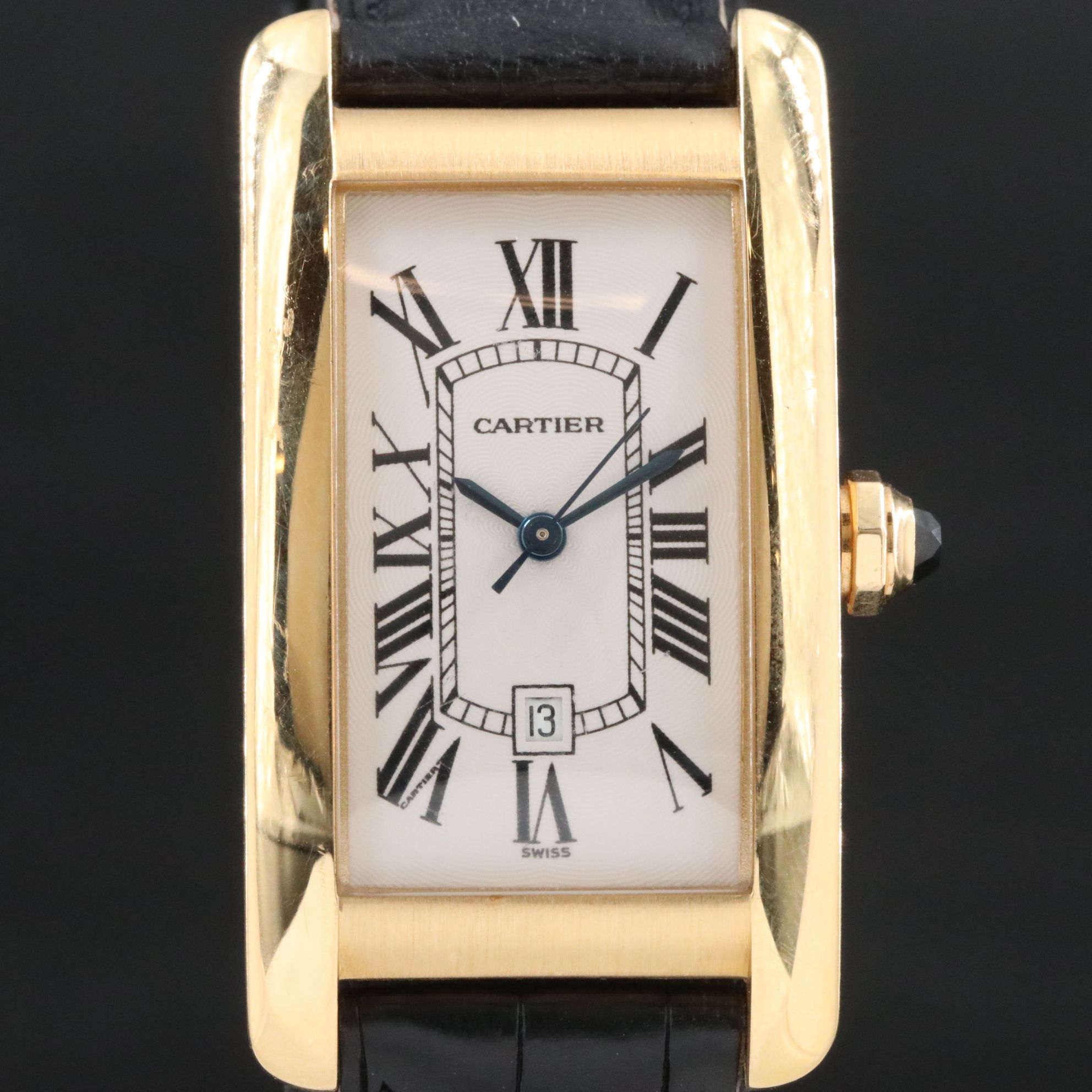 Cartier Tank Americaine 18K Gold Watch