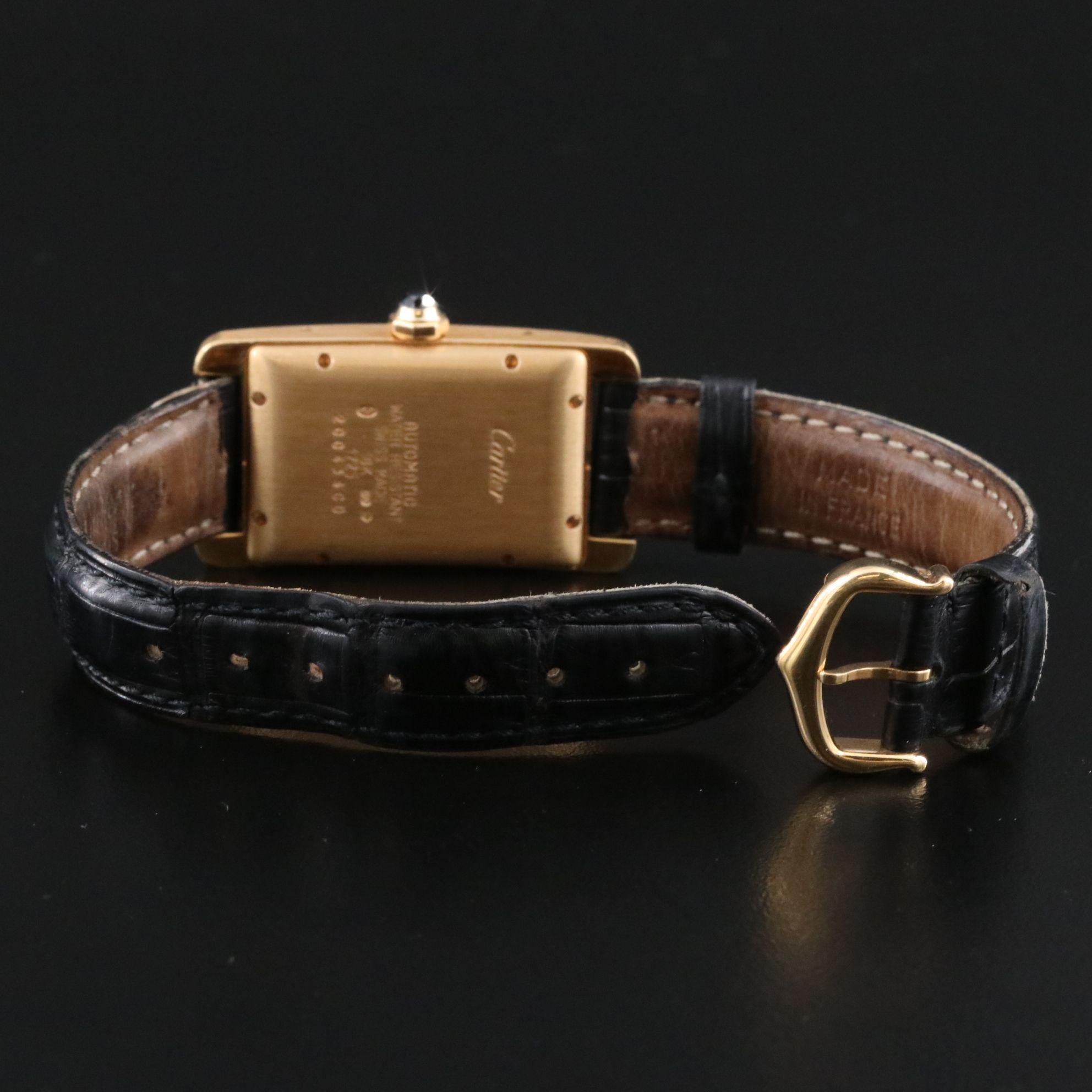 Cartier Tank Americaine 18K Gold Watch